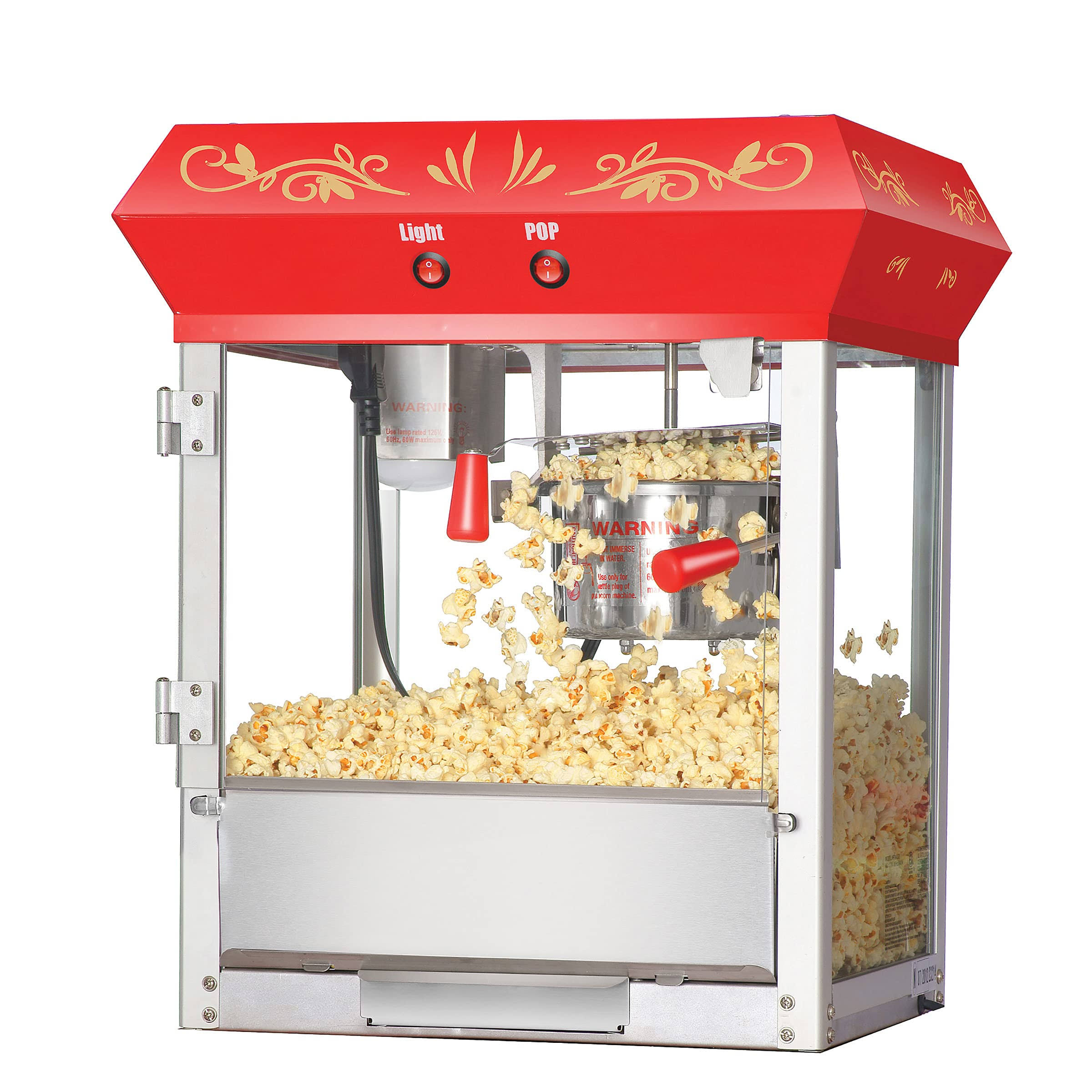 Great Northern Popcorn Red Foundation Top Popcorn Popper Machine 6 Ounce