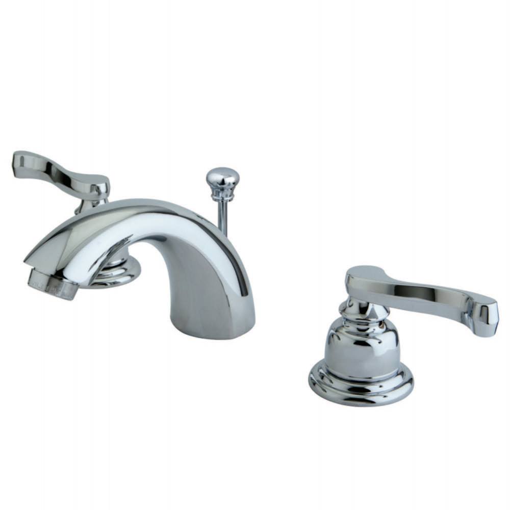 Kingston Brass KB8951FL Royale Mini Widespread Lavatory Faucet, Polished Chrome