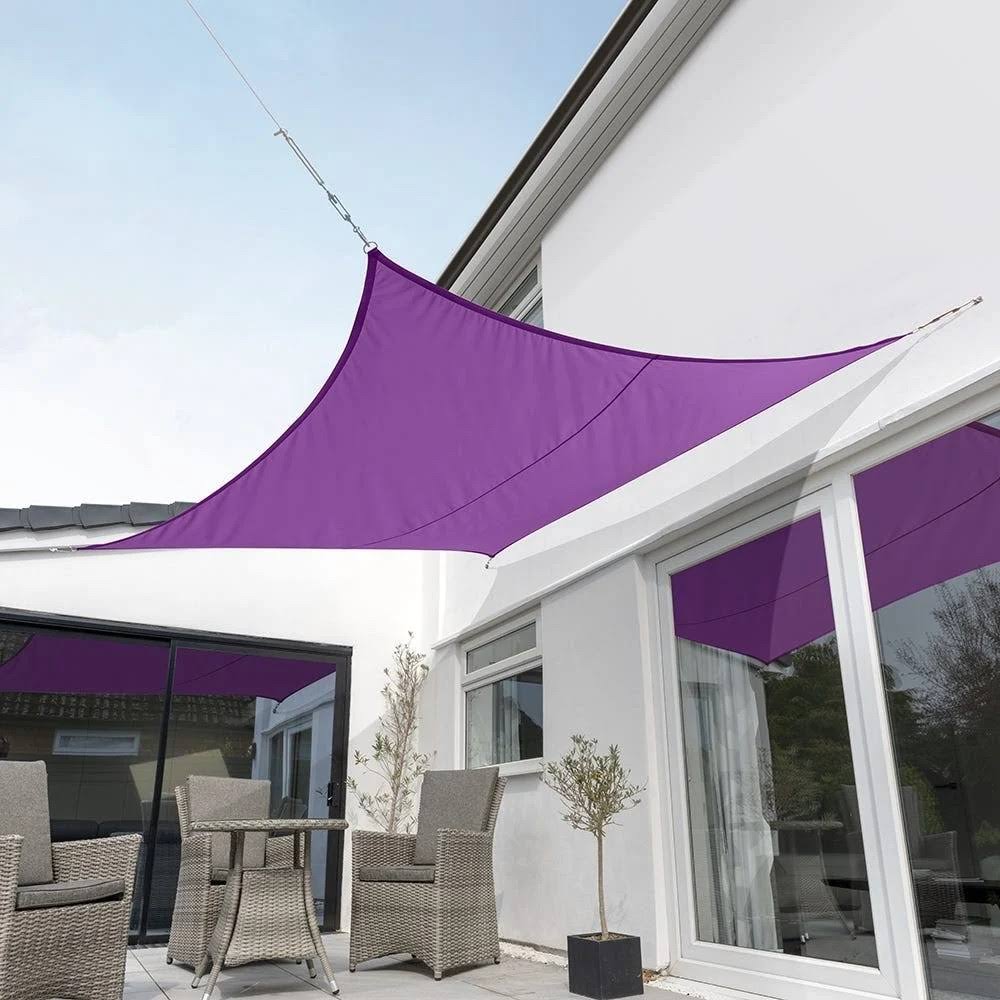 Kookaburra Waterproof Sun Sail Shade - Purple - 11ft 10x22 Square