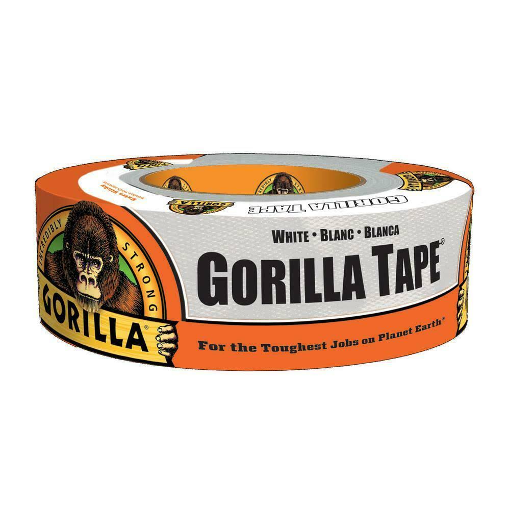 Gorilla 6025001-6 Duct Tape (6 Pack), 1.88x22 x 30 yd, White