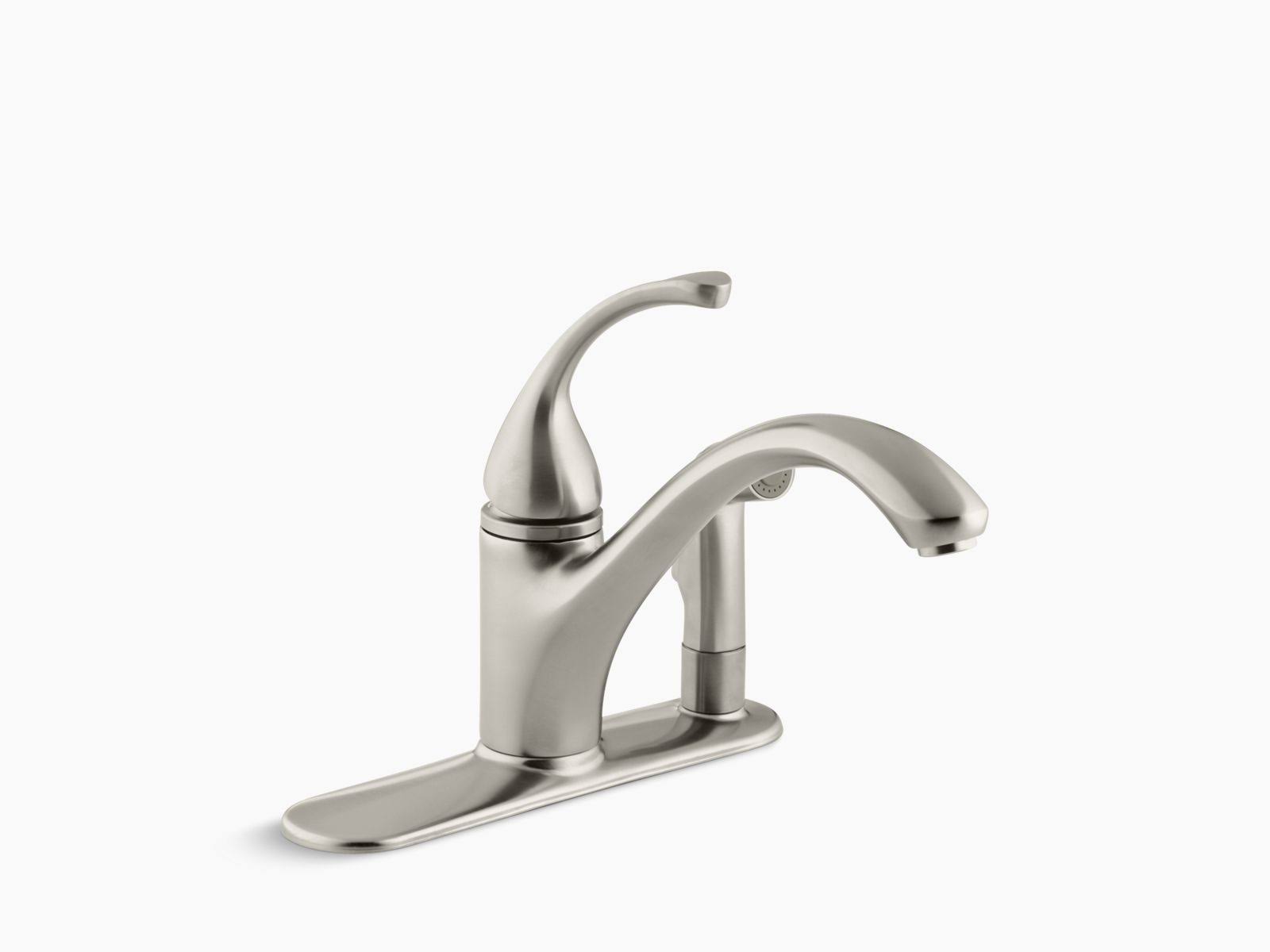 Kohler K-10413-BN Forte Kitchen Faucet Vibrant Brushed Nickel