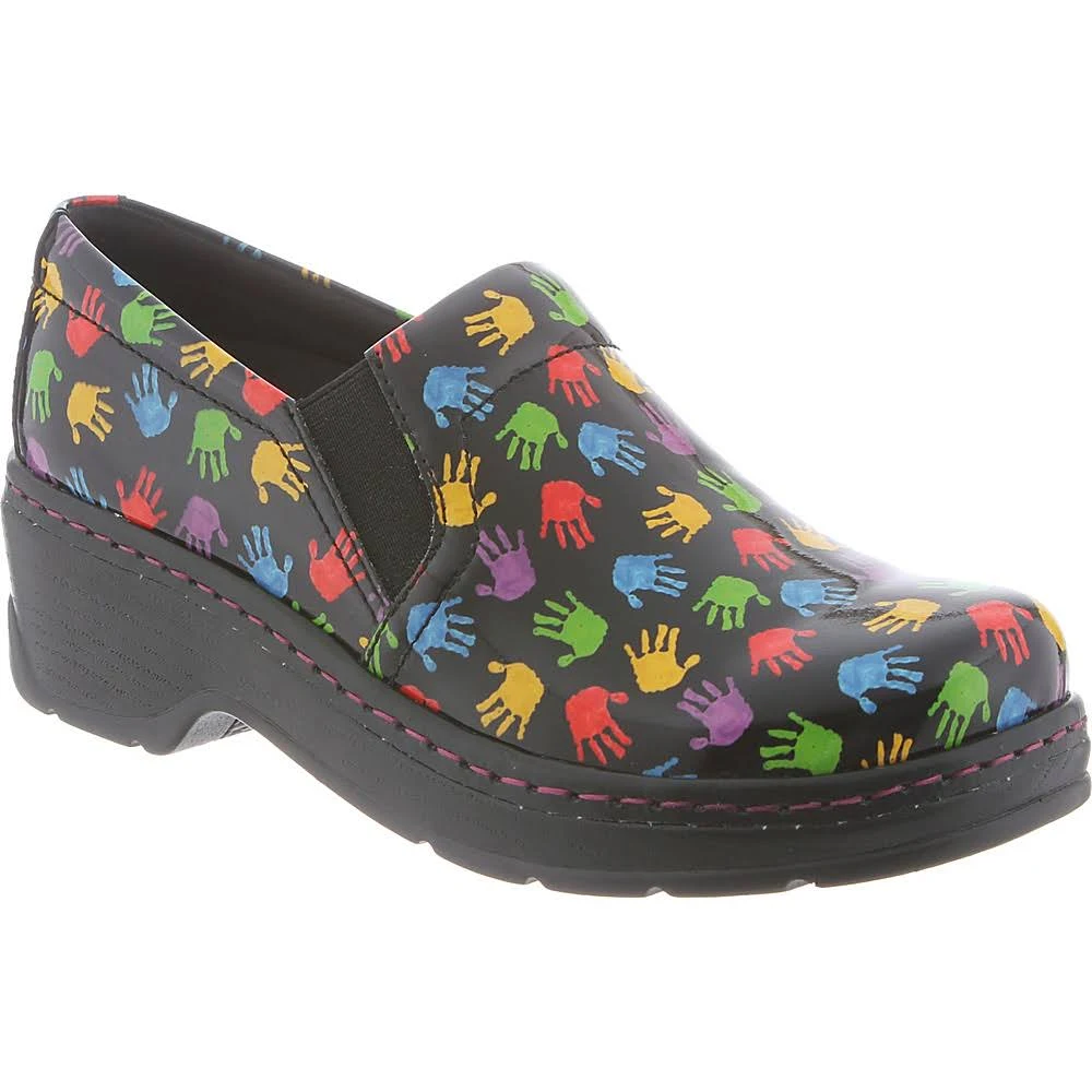 Klogs Footwear Unisex Naples Hand Print Shoes Black 11 M