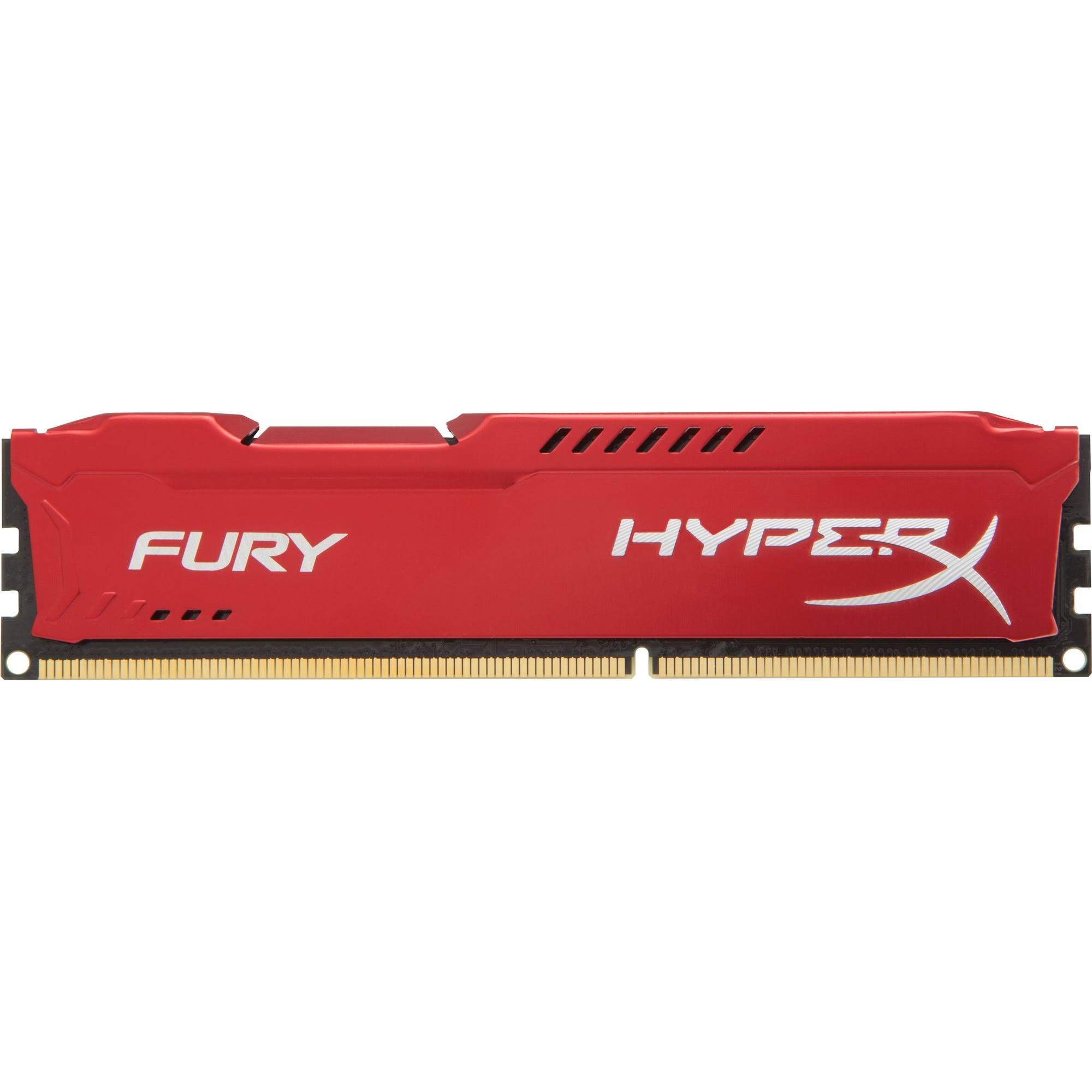 HyperX Fury Memory Red - 8GB Module - DDR3 1866Mhz Kingston