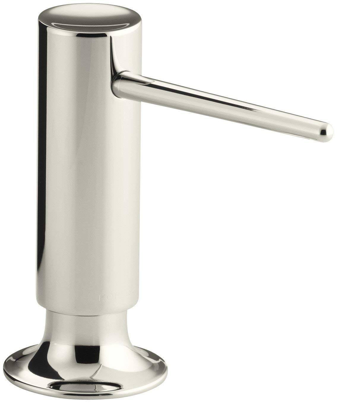 Kohler K-1995-SN Contemporary Design Soap/Lotion Dispenser Vibrant Polished Nickel
