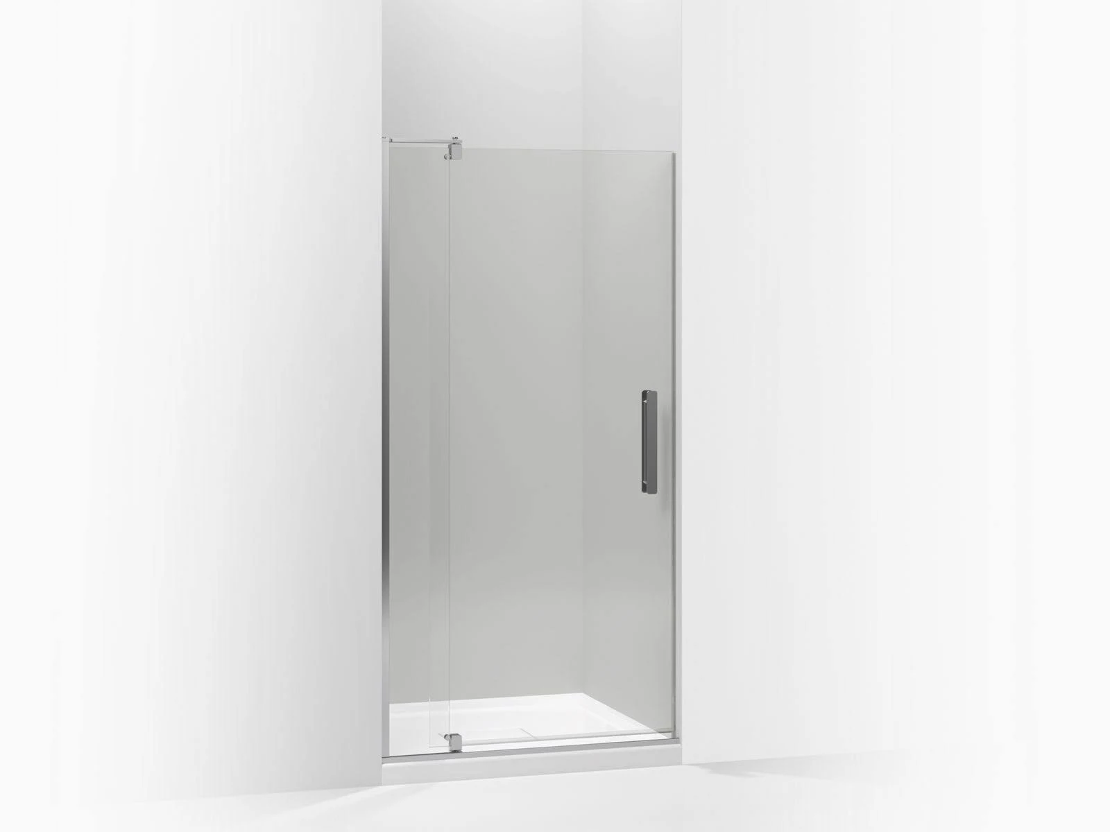 Revel Pivot Shower DOOR, 70x22H x 31-1/8 - 36x22W, with 1/4x22 Thick Crystal Clear Glass