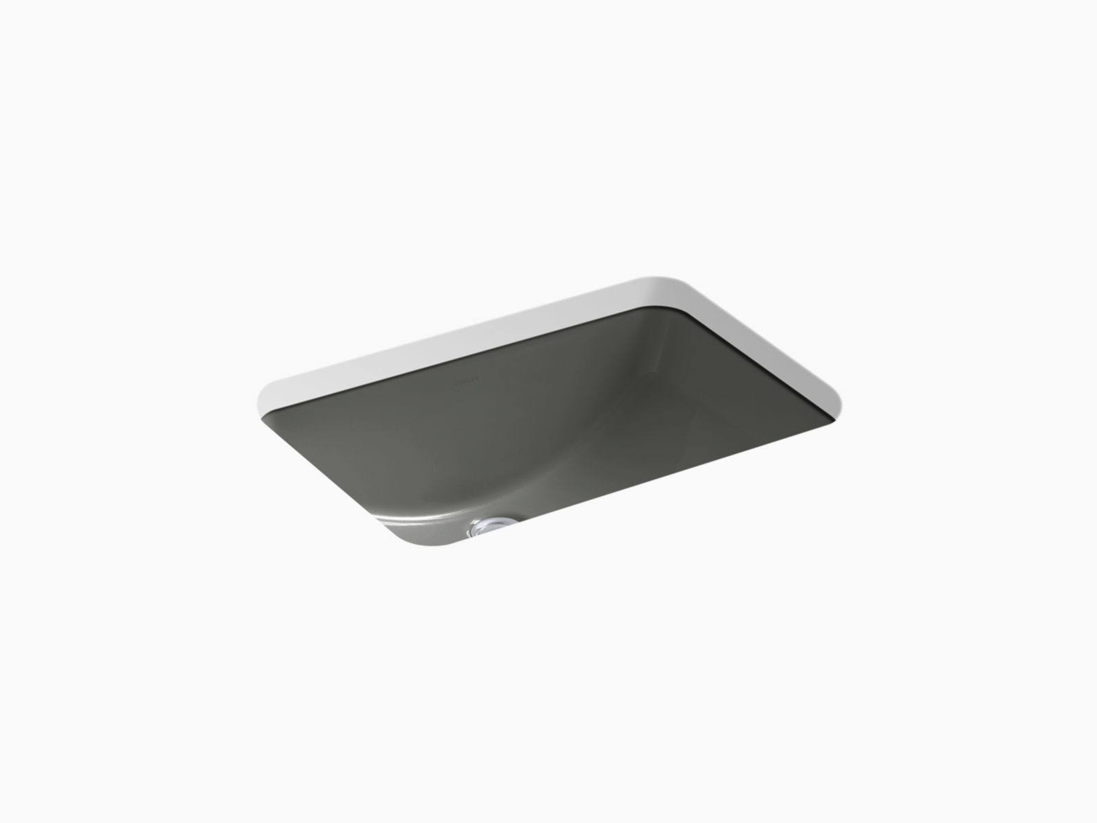 KOHLER K-2214-58 Ladena 20-7/8x22 X 14-3/8x22 X 8-1/8x22 Under-Mount Bathroom Sink - Thunder Grey