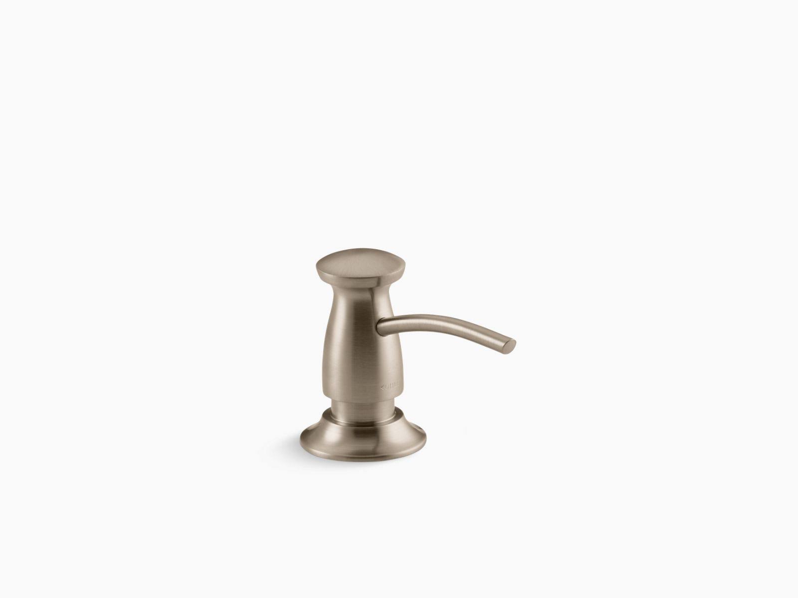KOHLER K-1893-C-BV Transitional Design Soap/Lotion Dispenser, Vibrant Brushed Bronze