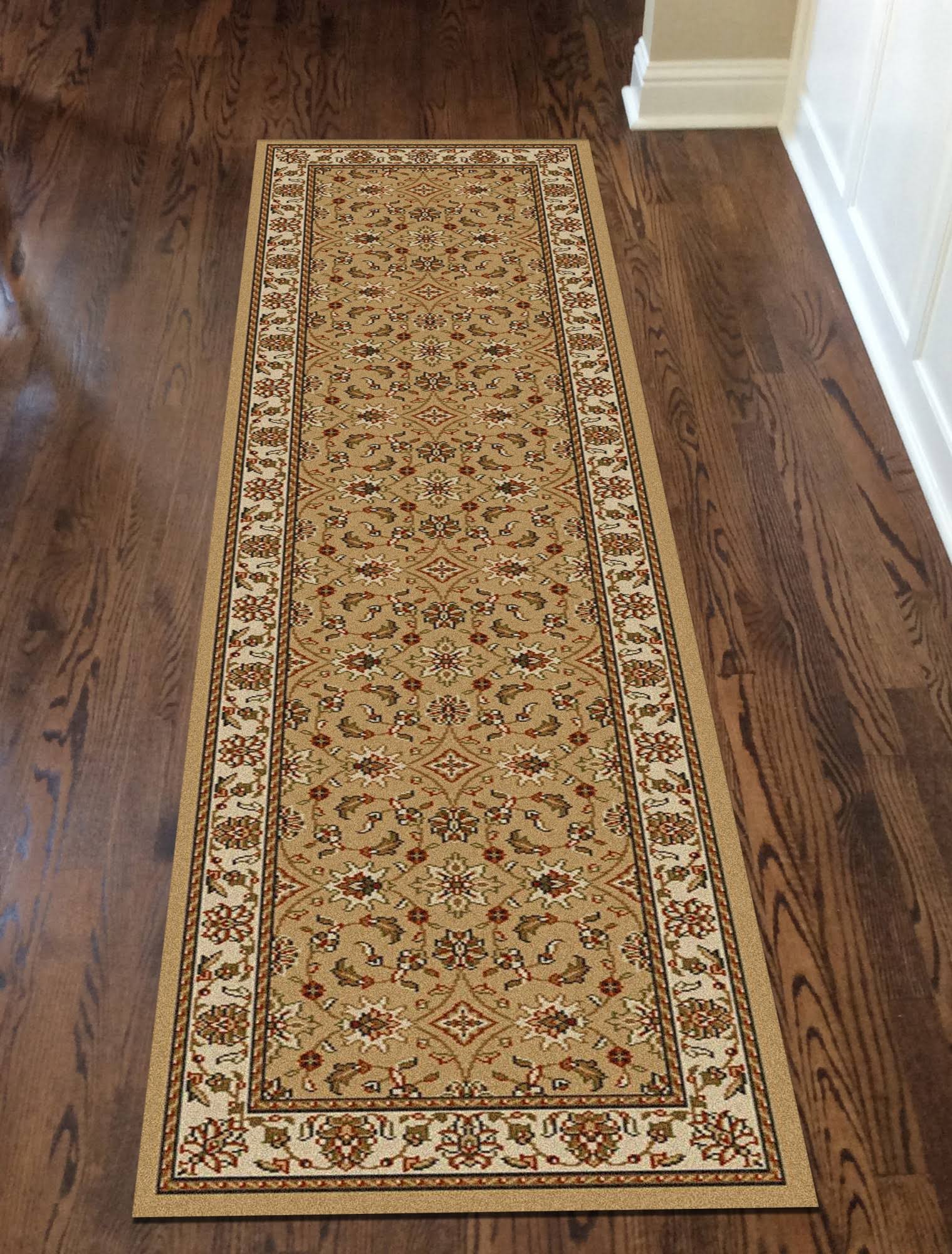 Origins 2&2x22 x 12&0x22 Beige Cagliari Oriental Runner Area Rug