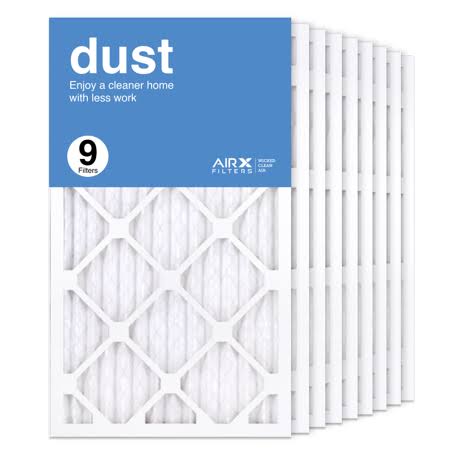 AIRx Filters 14x24x1 Air Filter MERV 8 Pleated HVAC AC Furnace Air Filter, Dust 9-Pack Made in The USA