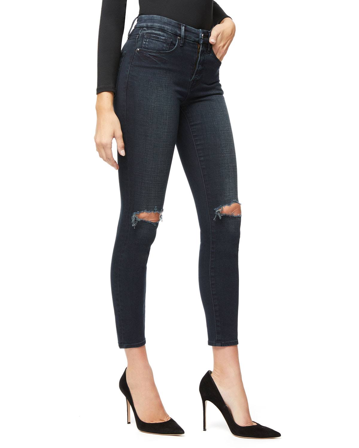 Good American Good Waist Crop Blue321 / 18