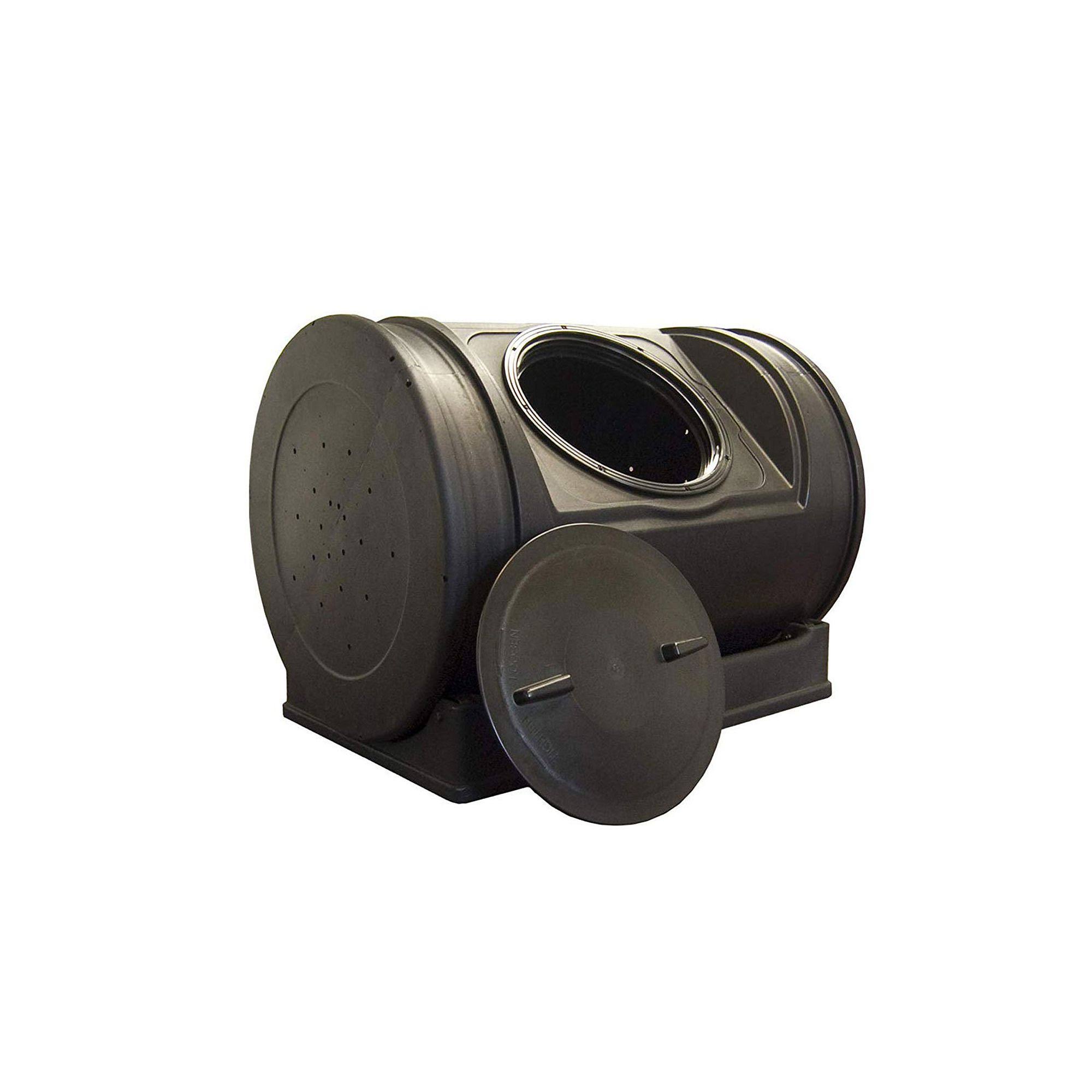 52 Gallon Compost Recycled Plastic Tumbler Durable 100% Polyethylene Black Decor