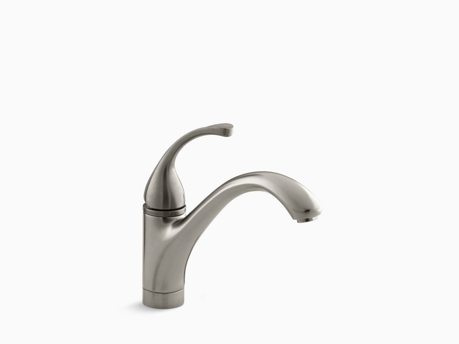 Kohler K-10415 Forte Single Handle Kitchen Faucet - Brushed Nickel