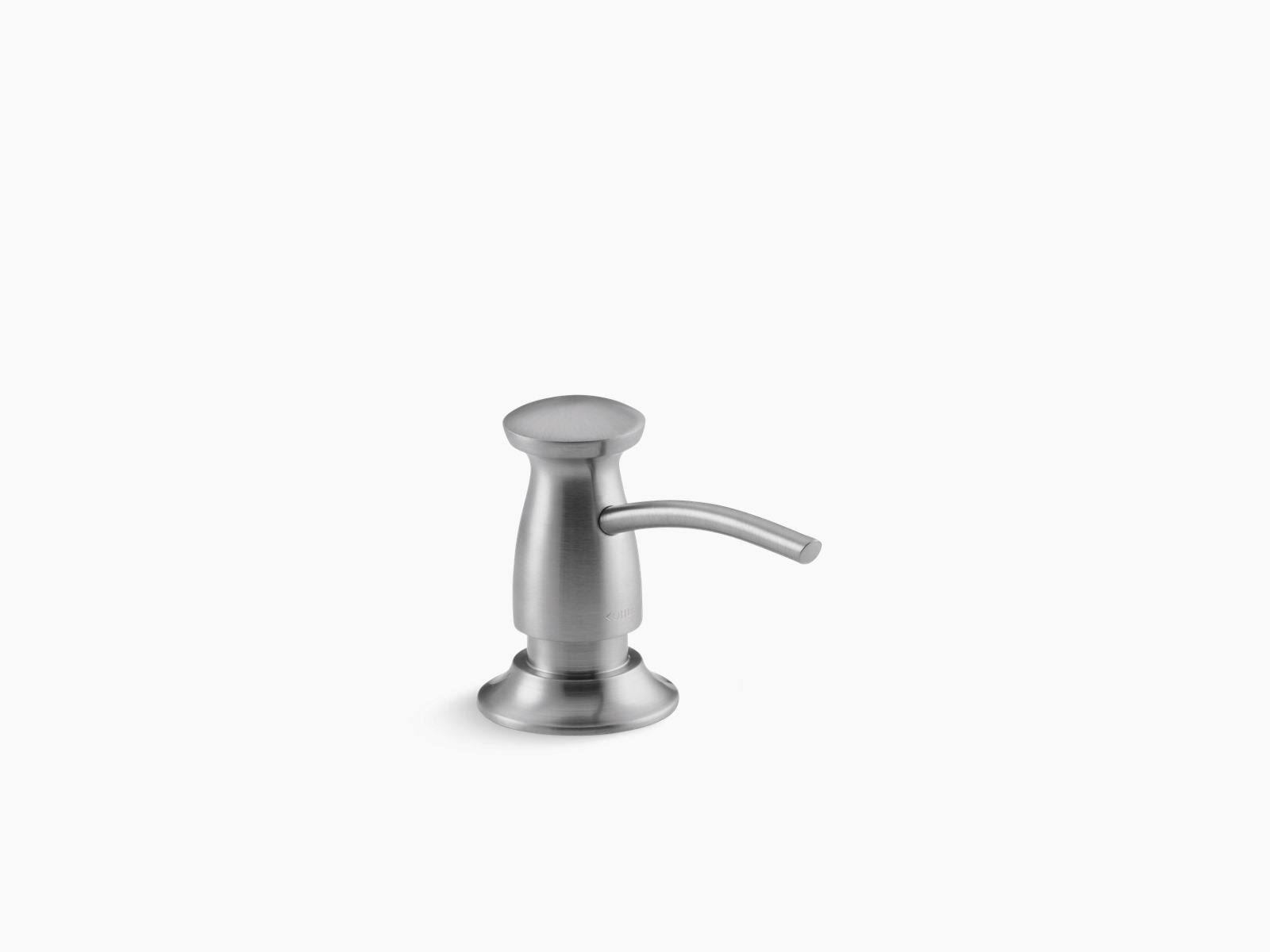 KOHLER K-1893-C-G Transitional Design Soap/Lotion Dispenser, Brushed Chrome