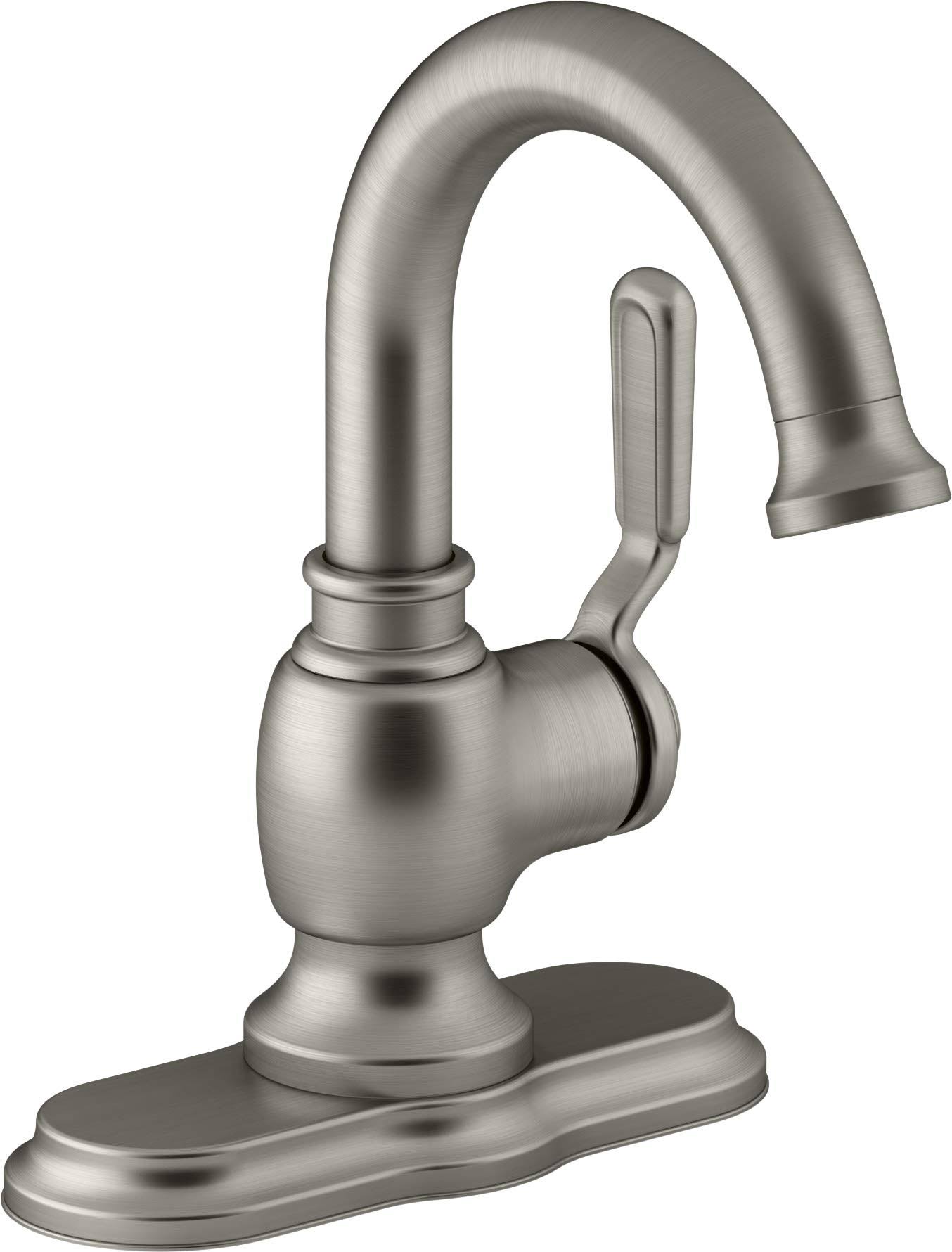 Worth Single Hole 1-Handle Bathroom Faucet in Vibrant Brushed Nickel