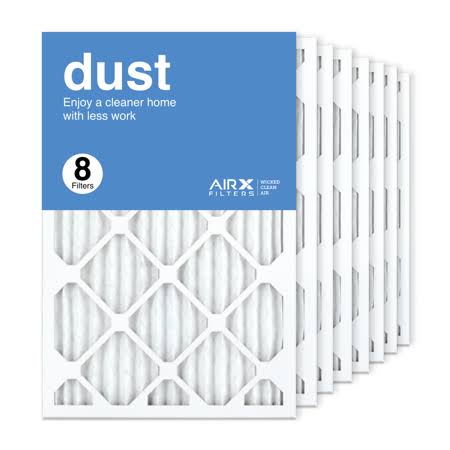 AIRx Filters 16x25x1 Air Filter MERV 8 Pleated HVAC AC Furnace Air Filter, Dust 8-Pack Made in The USA