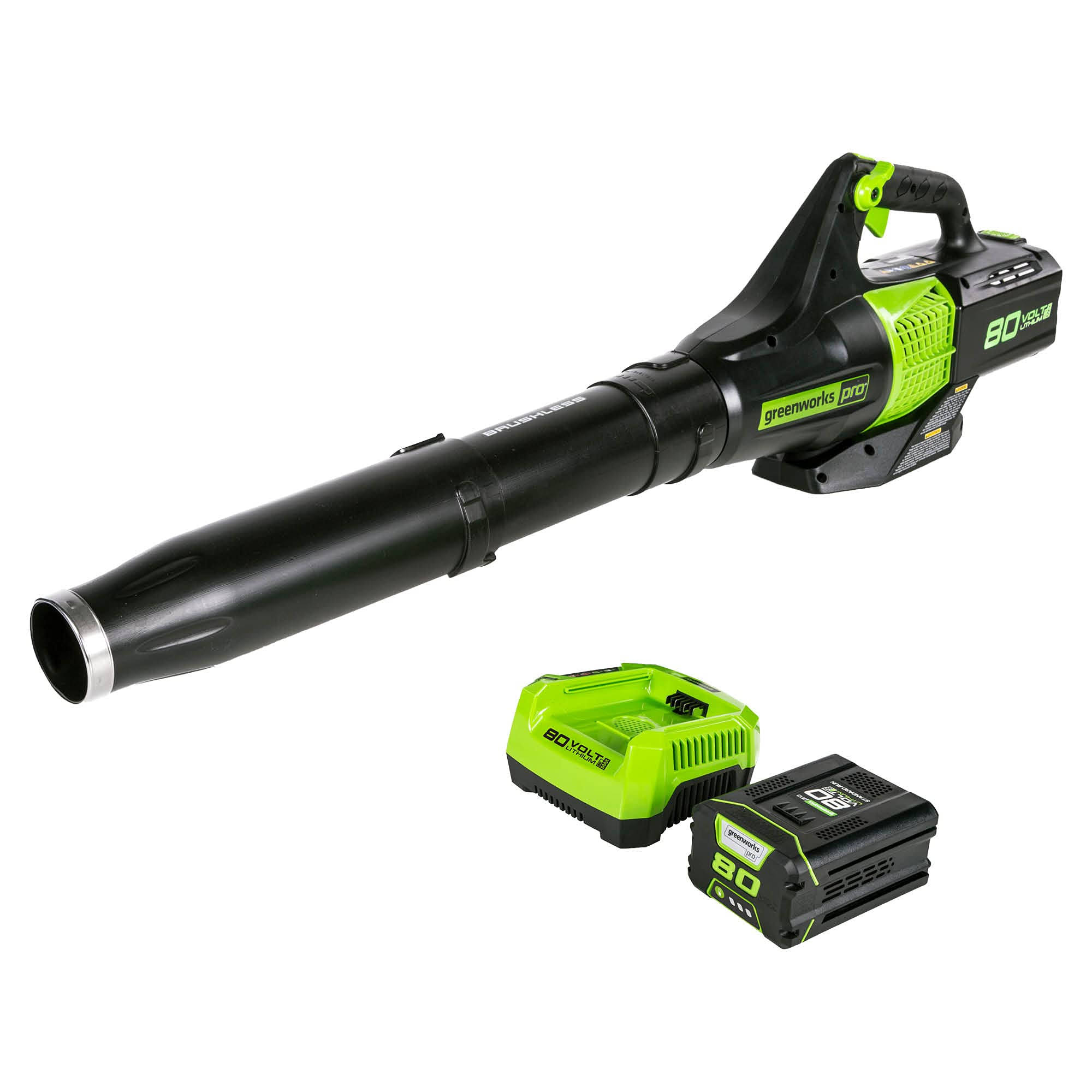 Greenworks 80V Pro Jet Blower with 2.5Ah Battery and Charger BL80L2510