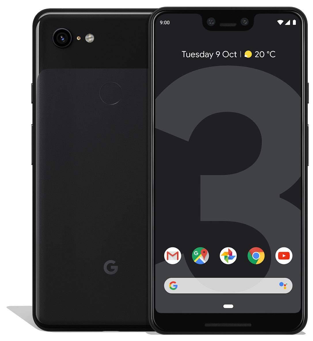 Google Pixel 3 XL Unlocked GSM/CDMA - US Warranty (Just Black, 64GB)
