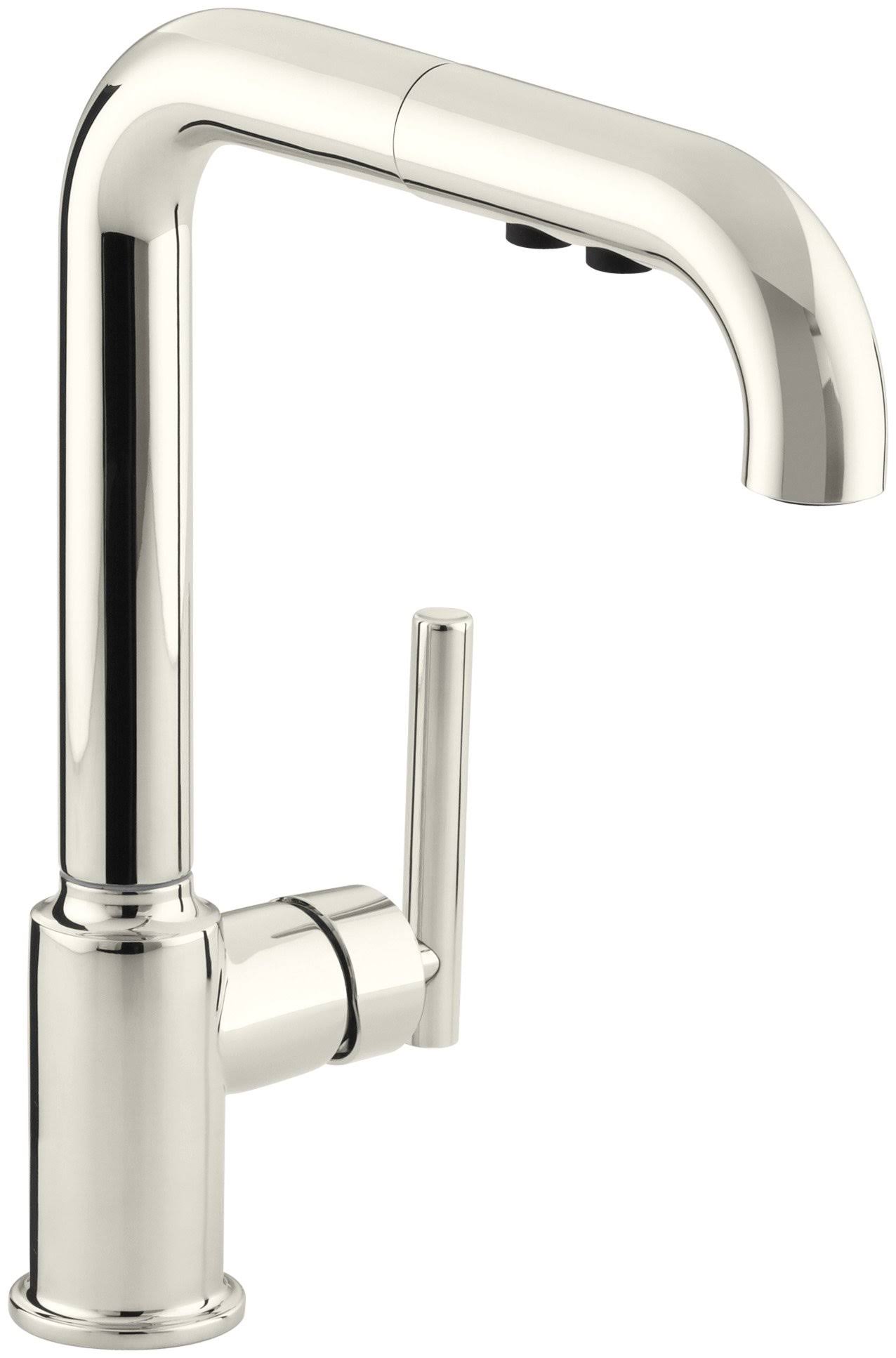 Kohler K-7505-SN Purist Kitchen Faucet Vibrant Polished Nickel