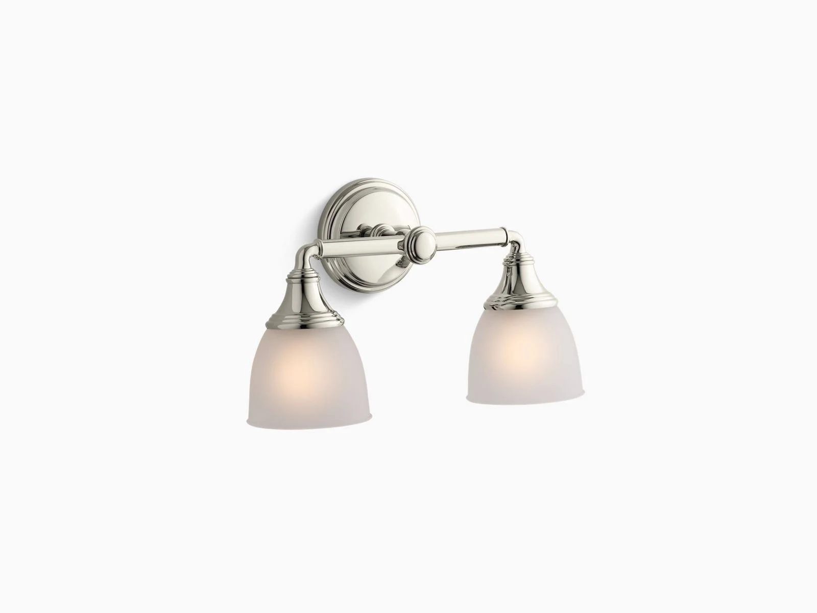 Kohler 10571 Devonshire Double Wall Sconce, Vibrant Polished Nickel