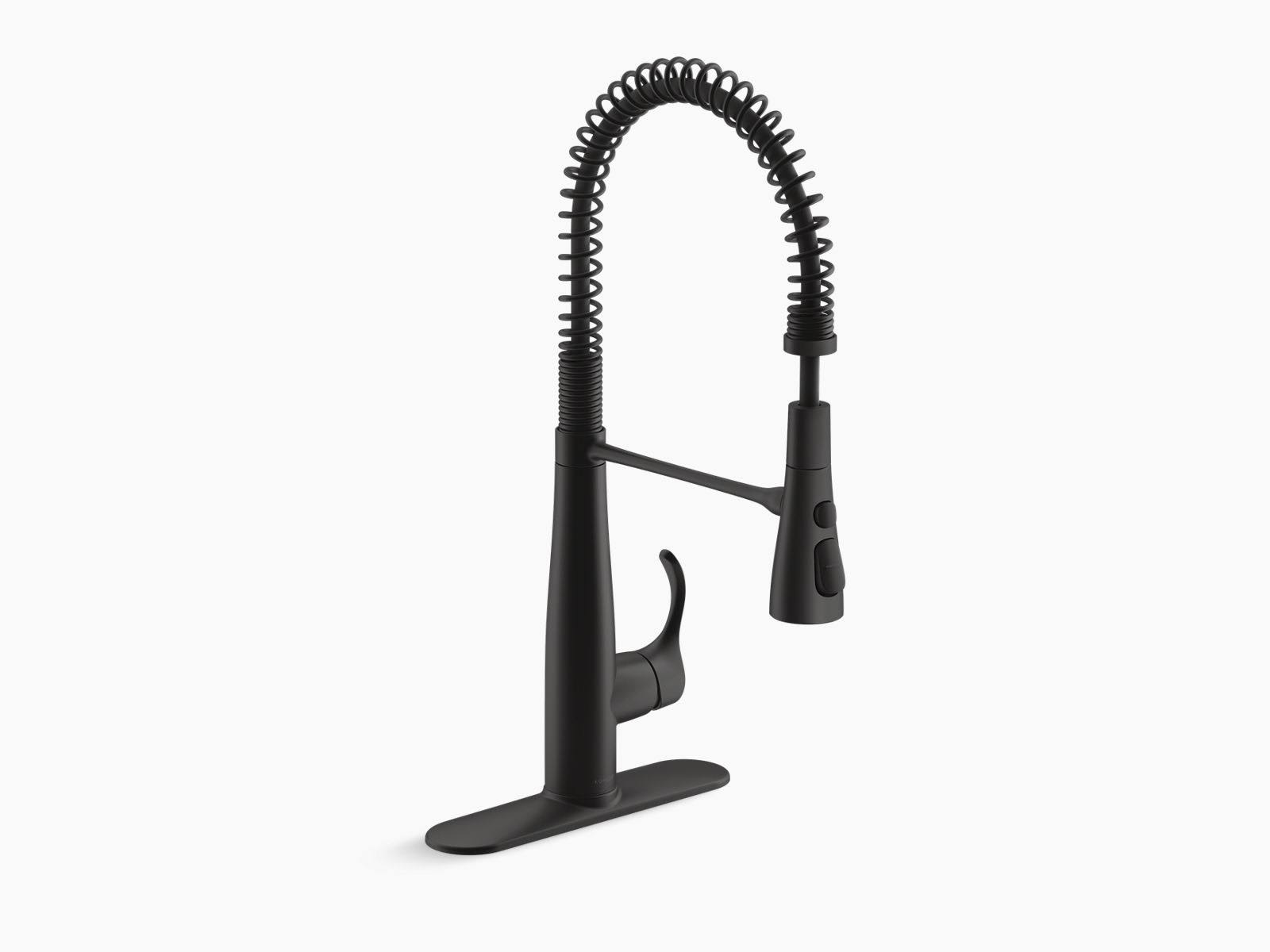 Kohler K-22033-BL Simplice Kitchen Faucet Matte Black