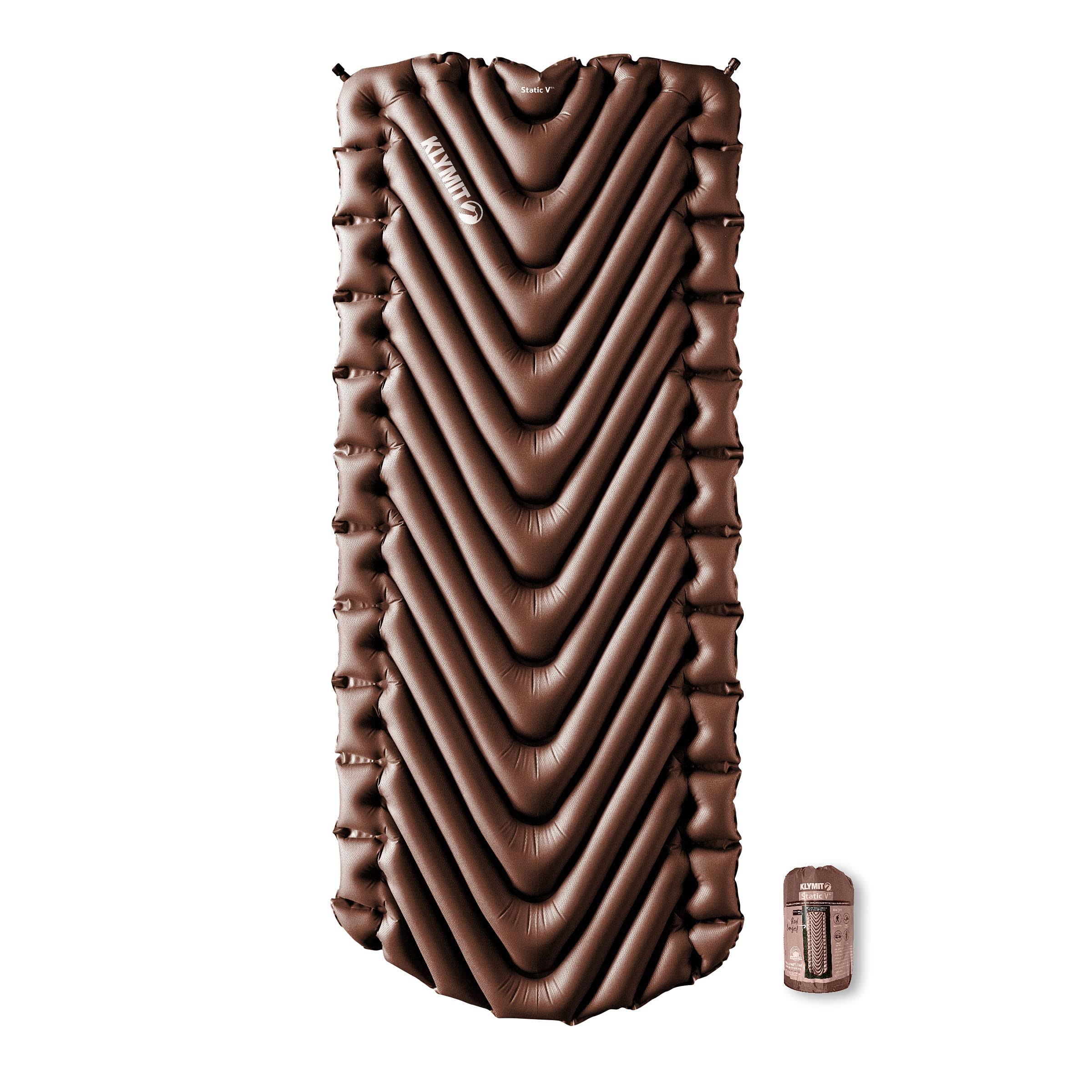 Klymit Static V Luxe Sleeping Pad Root Beer