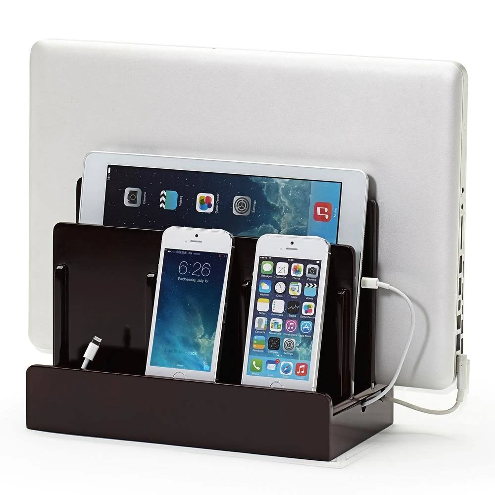 Greatusefulstuff G.u.s. High Gloss Cherry Multi-Device Charging Station and USB Power Strip