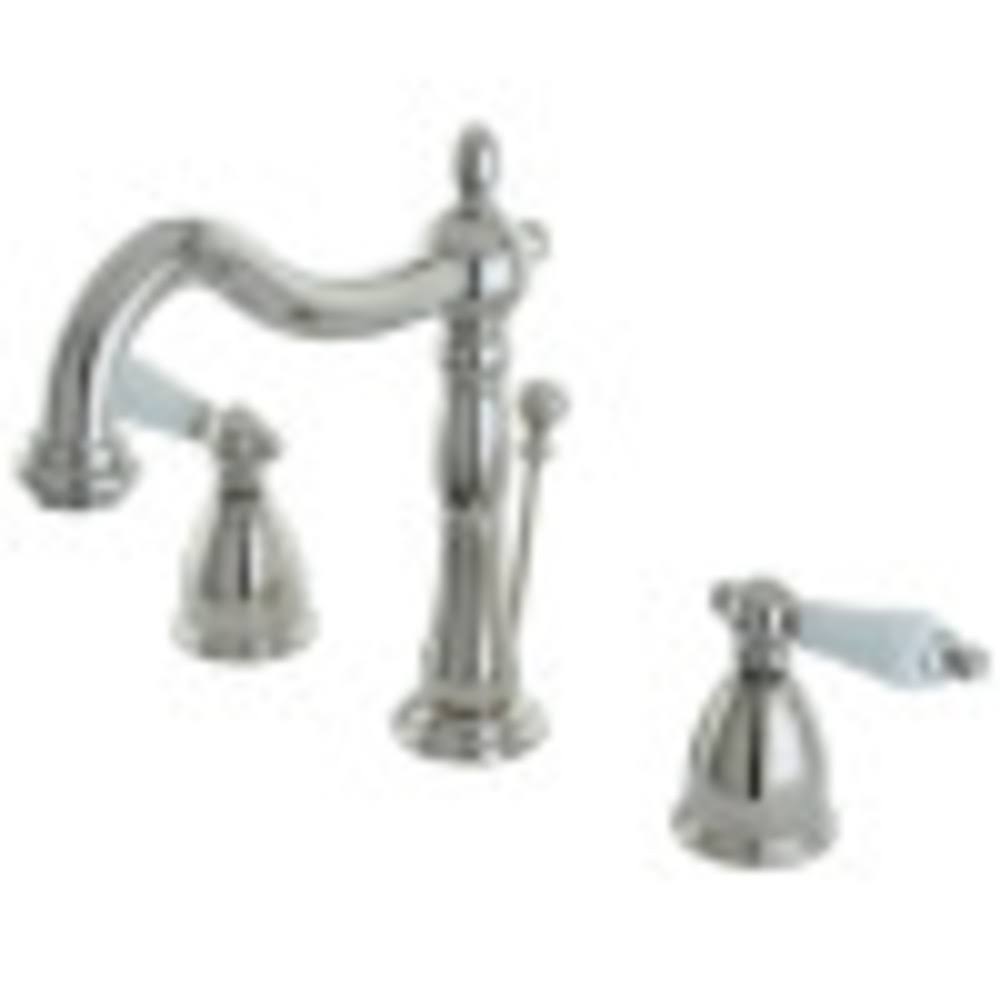 Kingston Brass Kb1976pl 8x22 Widespread Bathroom Faucet, Polished Nickel
