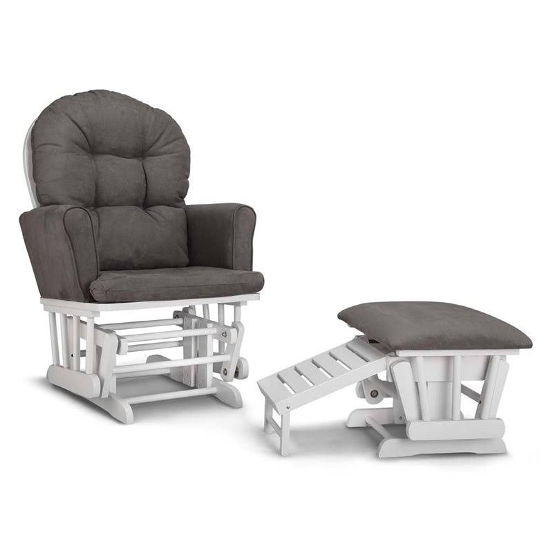 Graco Parker Nursing Glider u0026 Ottoman Set, Grey/White
