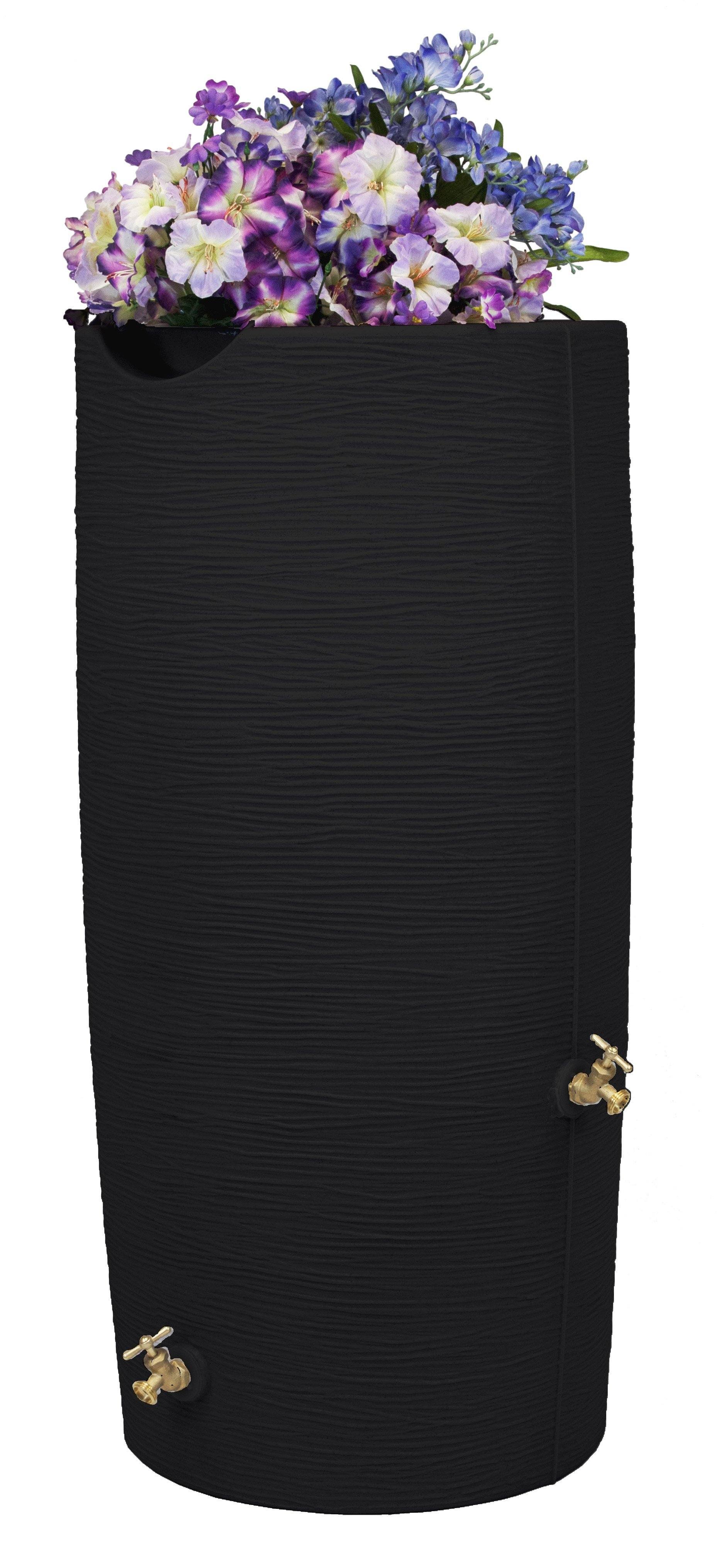 Good Ideas IM-STO050-BLK 50 Gal Impressions Stone Rain Saver - Black