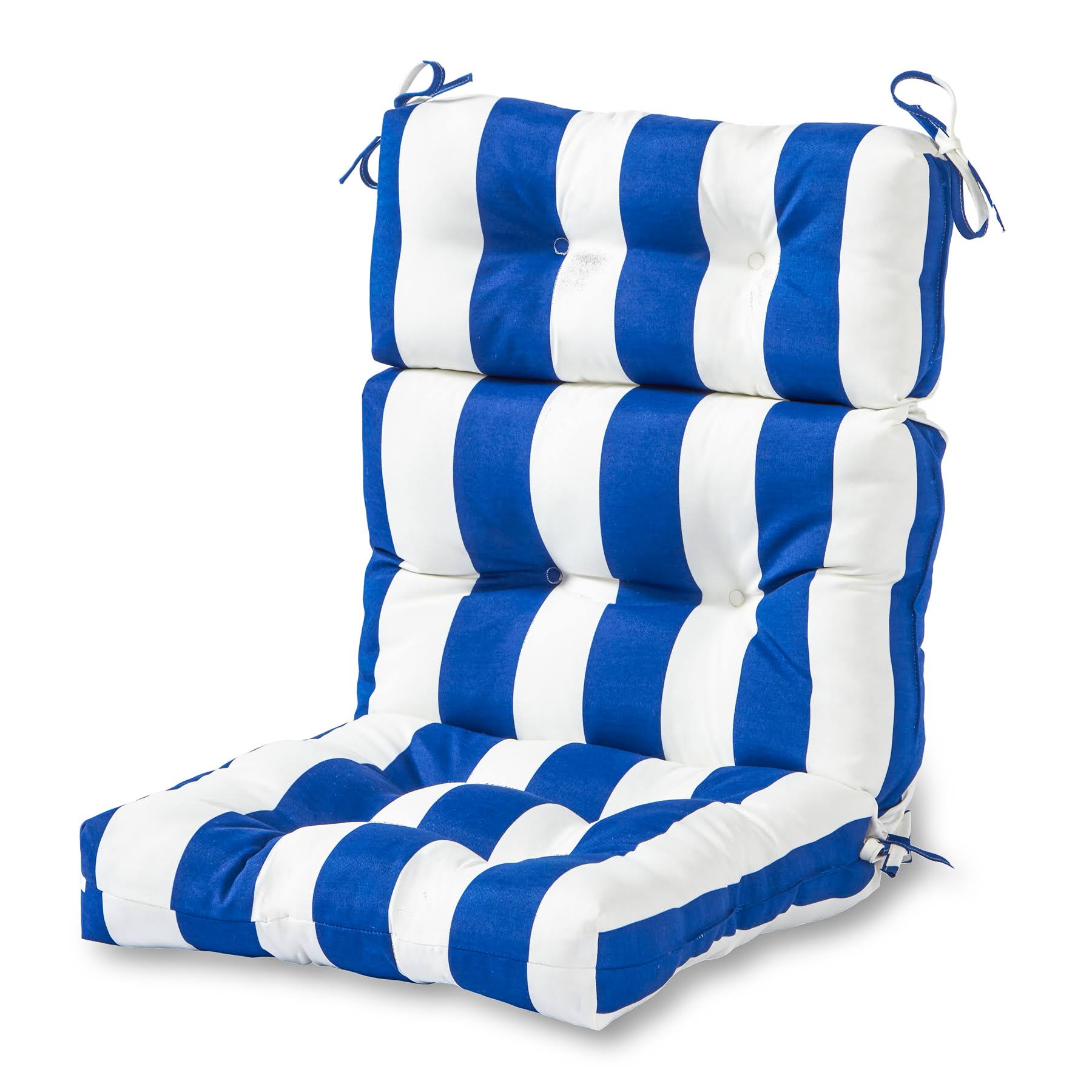 Outdoor High Back Chair Cushion - Cabana Blue - Greendale Home Fashions