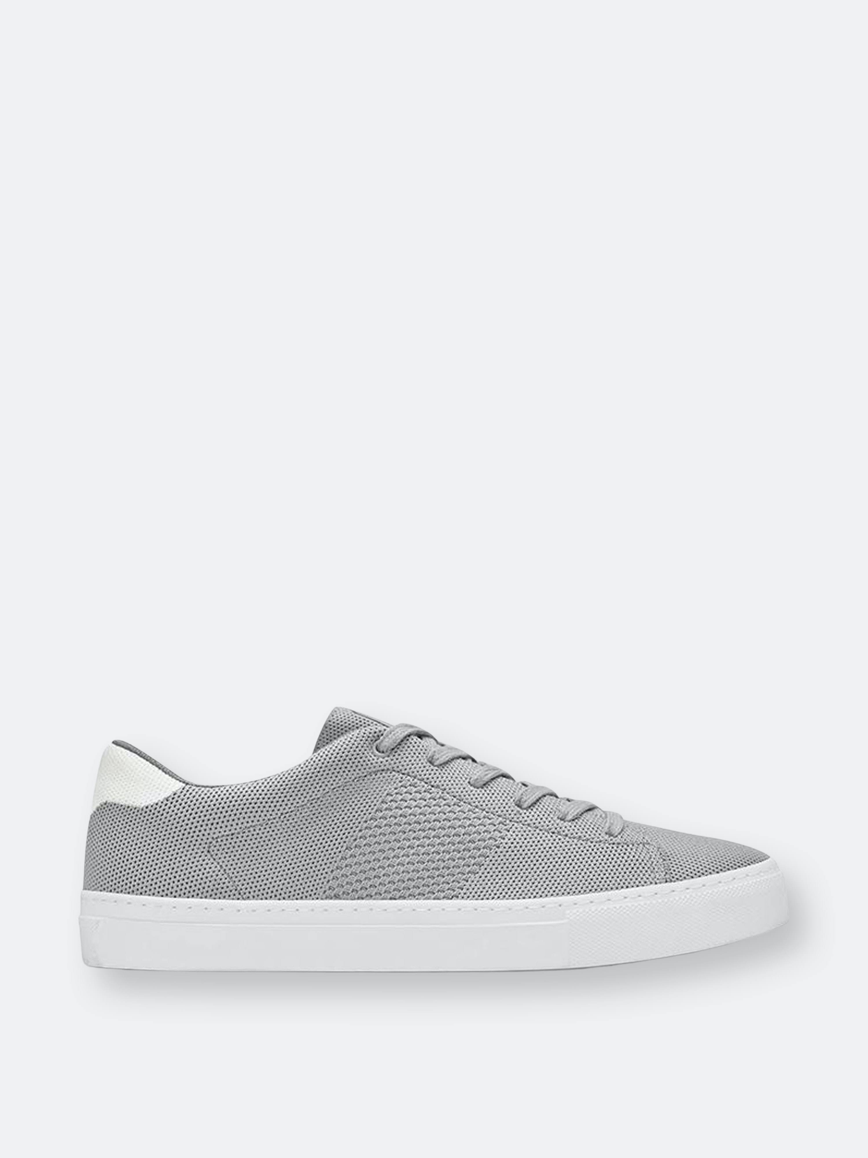 GREATS Men&s Royale Knit Sneakers, 11.5M, Grey/White