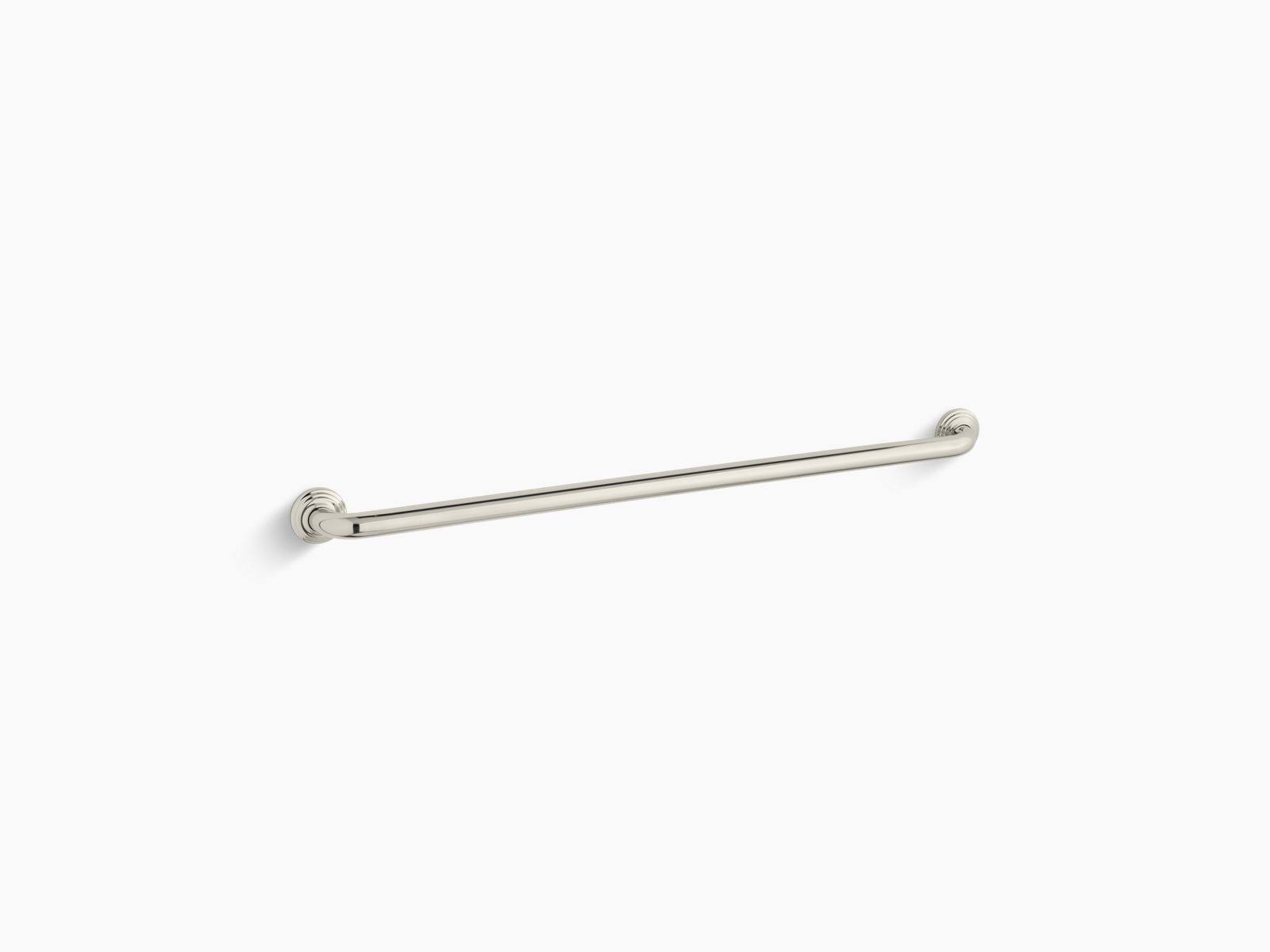 KOHLER K-10544-SN Traditional 36 In. Grab Bar, Vibrant Polished Nickel