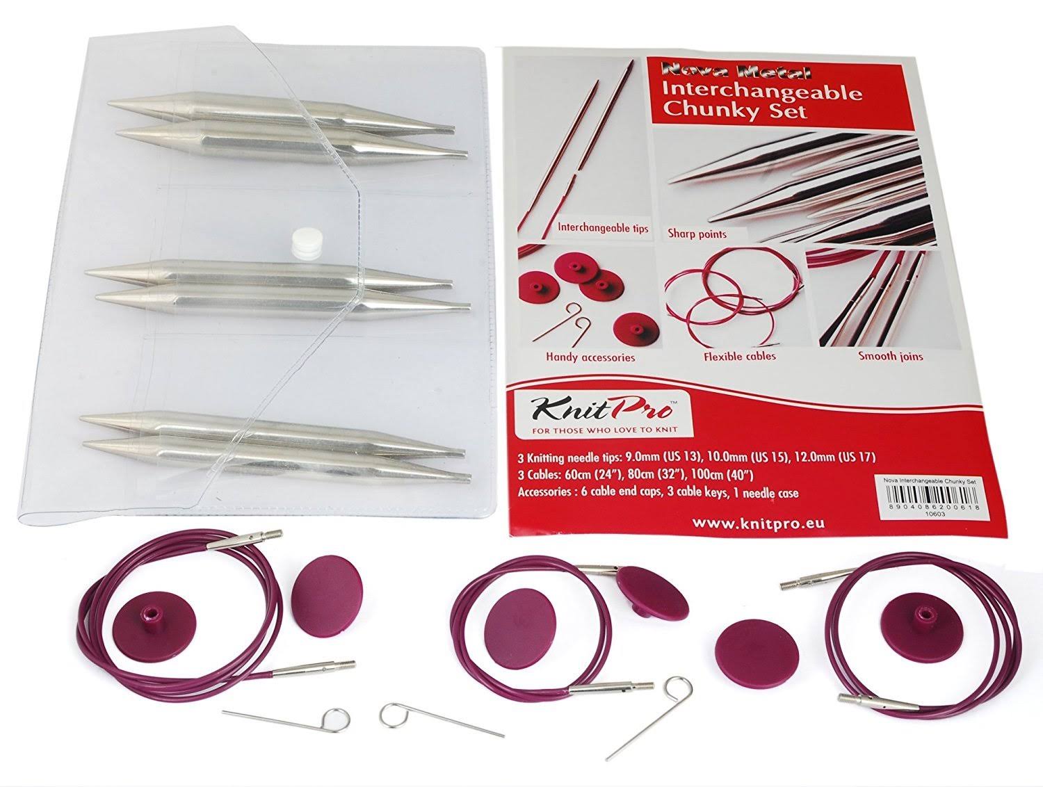 KnitPro Nova Metal Interchangeable Chunky Needle Set