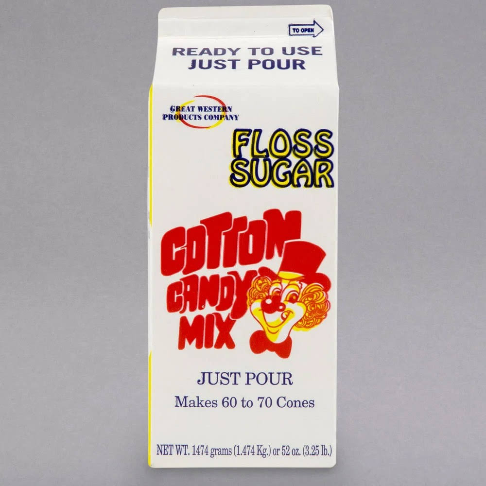 Great Western Floss Sugar, Orange Flavored 16066