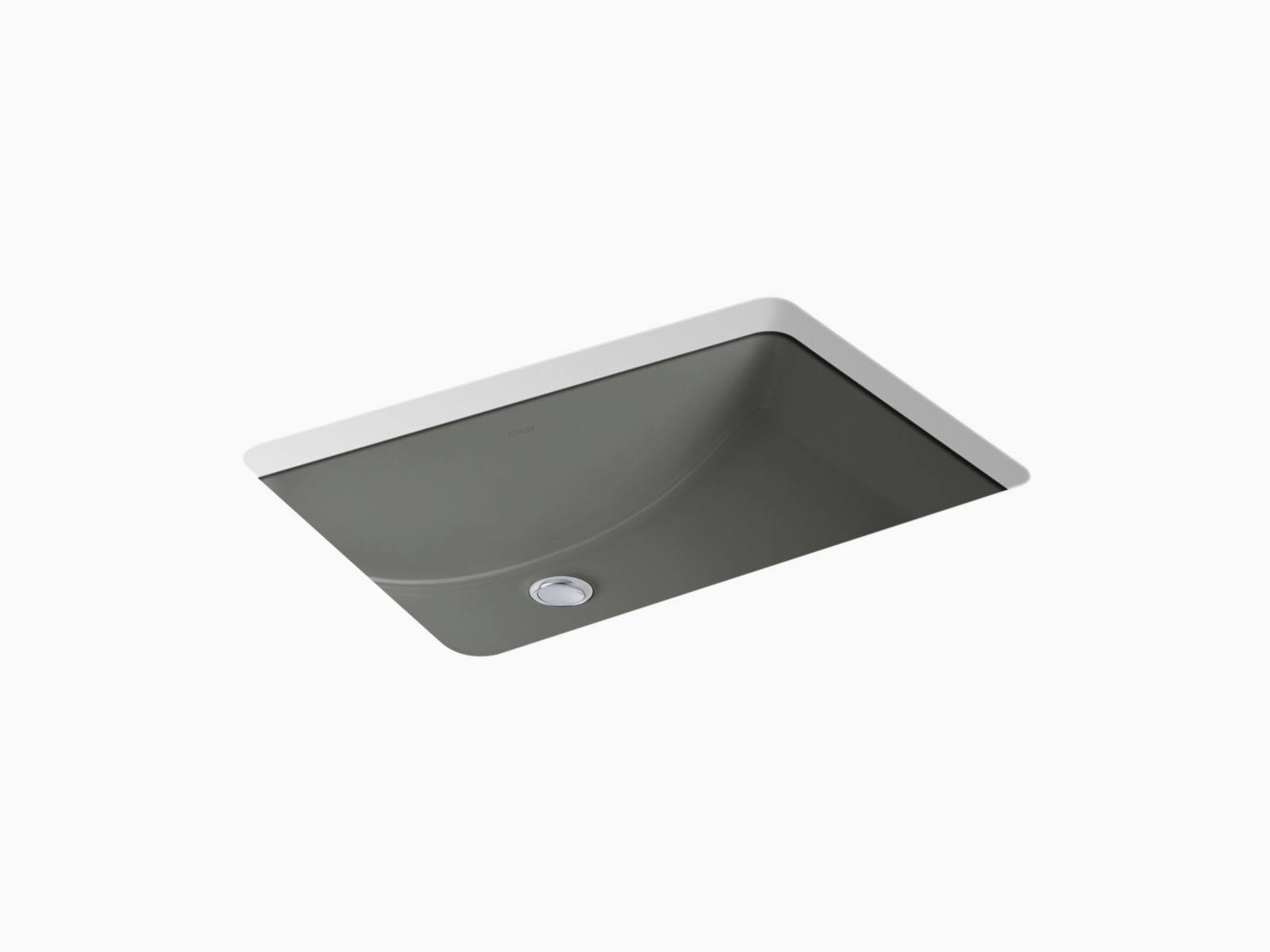 KOHLER K-2215-58 Ladena 23-1/4x22 X 16-1/4x22 X 8-1/8x22 Under-Mount Bathroom Sink - Thunder Grey