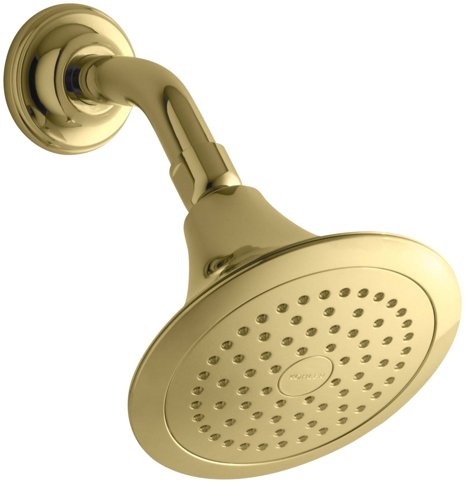 Kohler 10282-AK-PB Forte 2.5 GPM Single-Function Showerhead with Katalyst air-induction Technology