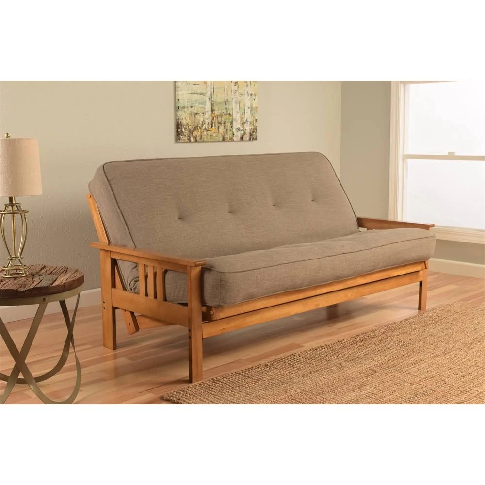 Kodiak Monterey Frame-Butternut Finish-Linen Stone Mattress