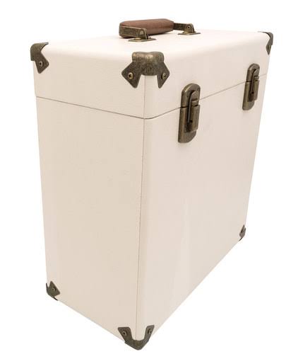GPO SWB18CT 12 in Vinyl Record Case Cream/Tan