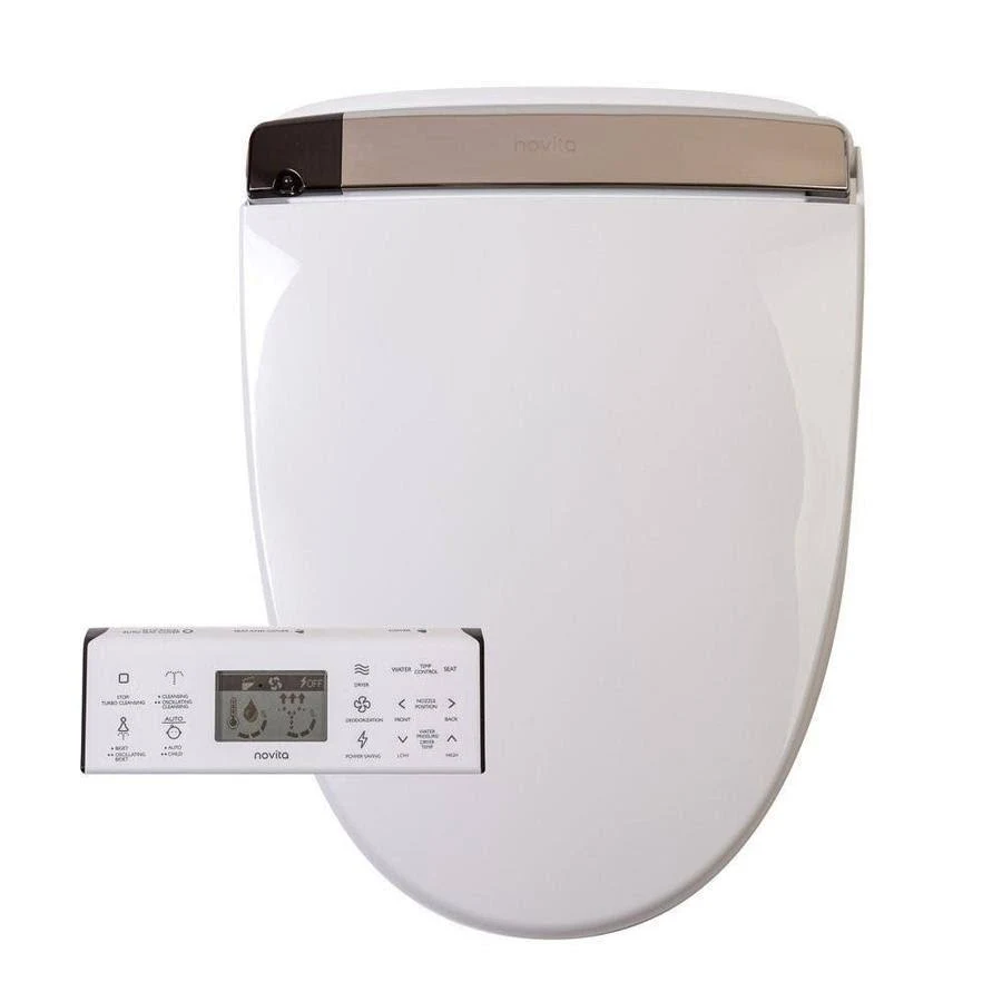 Novita BH-93 Round-Front Cleansing Toilet Seat White