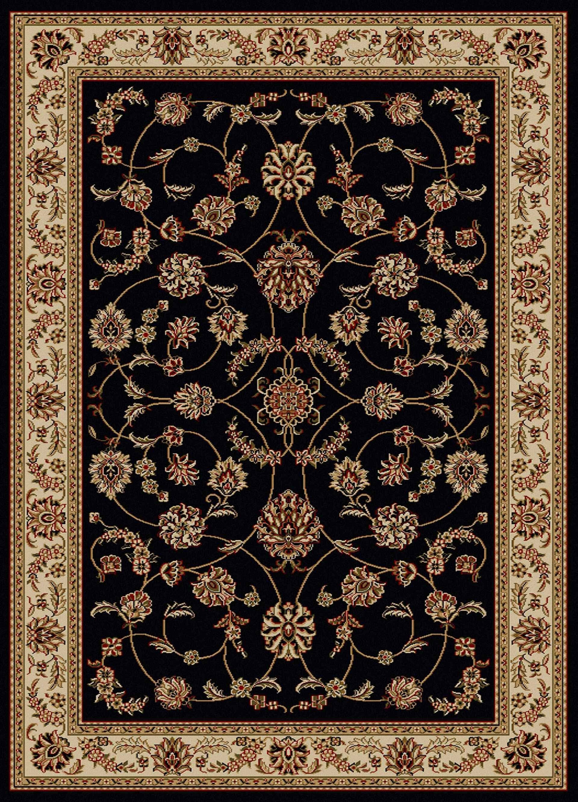 Radici Como 1596 9&10x22 x 12&10x22 Black Area Rug