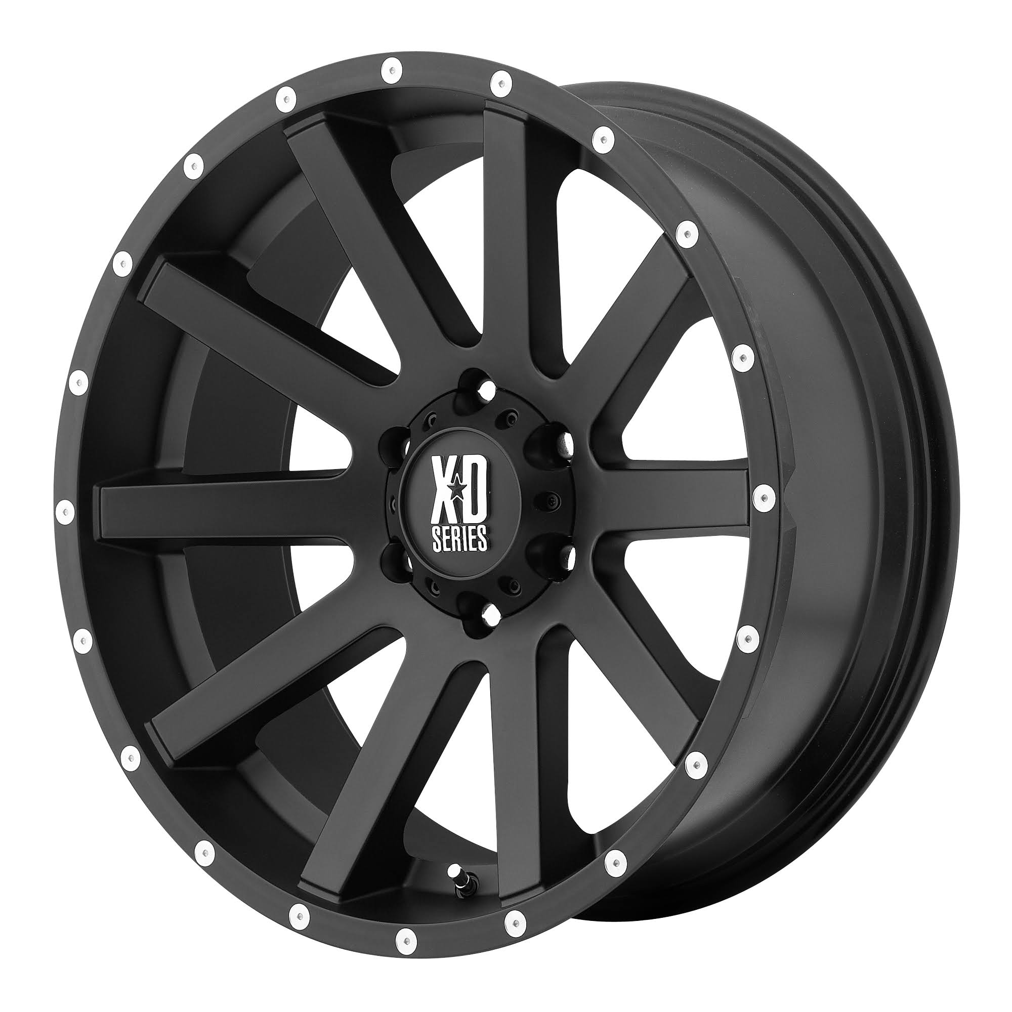 XD Series XD818 Heist 20x10 5x5 Wheel, Satin Black