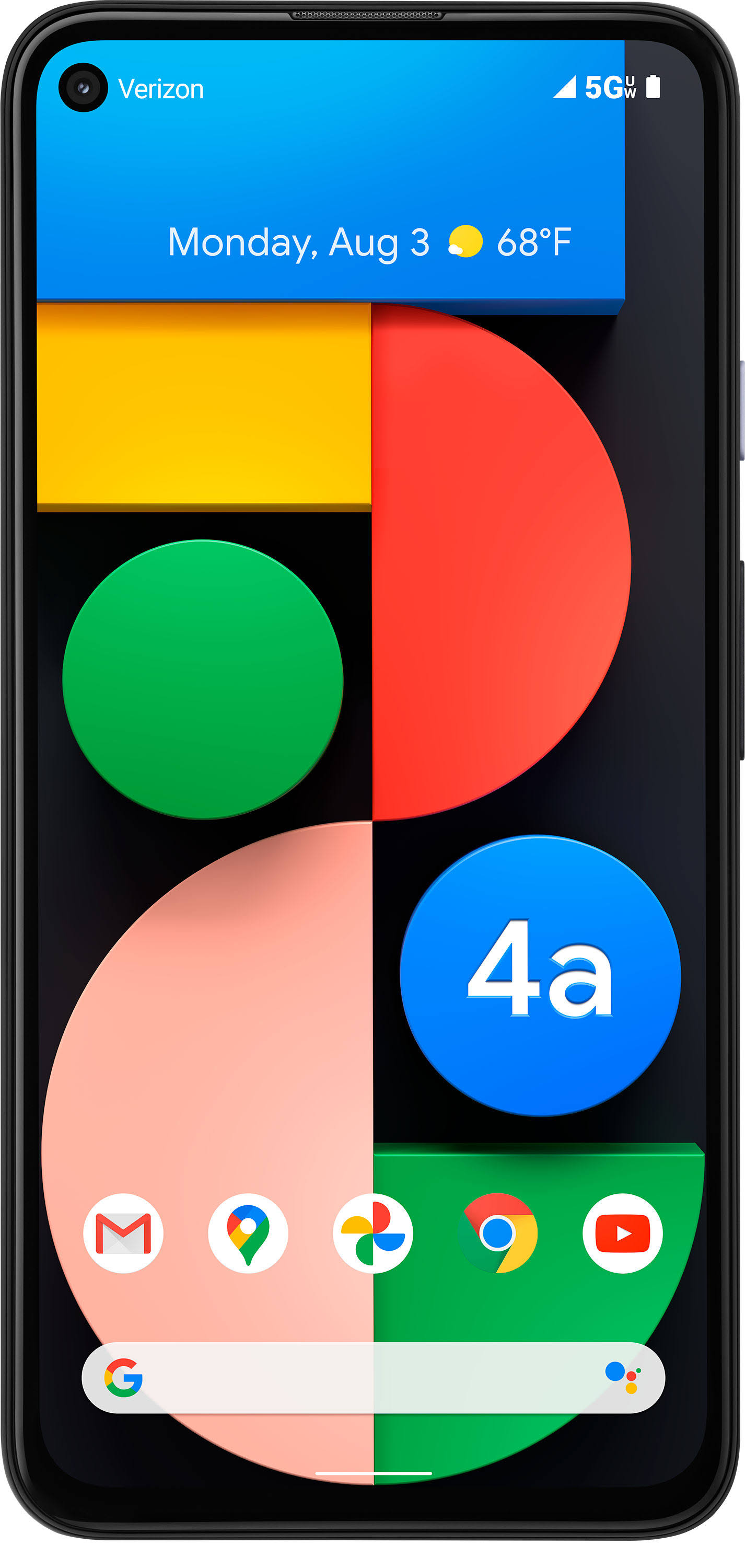 Google Pixel 4a (5G) - 128 GB - Just Black - Verizon