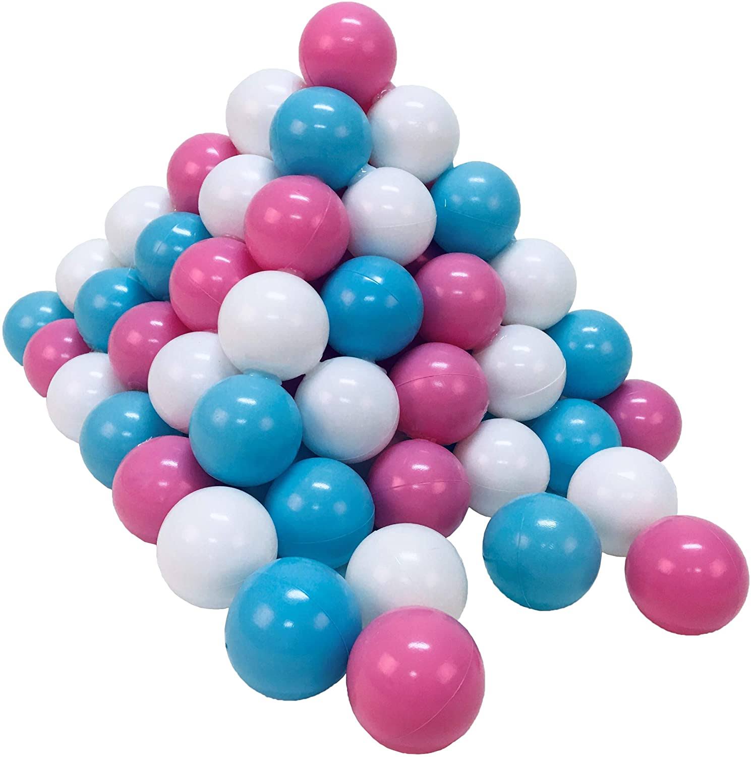 KNORRTOYS.COM Knorrtoys 56740 100 Ball Set Approx. Diameter: 6 cm, Without Dangerous plasticisers, TÜV Certified, Rose/Cream/Lig