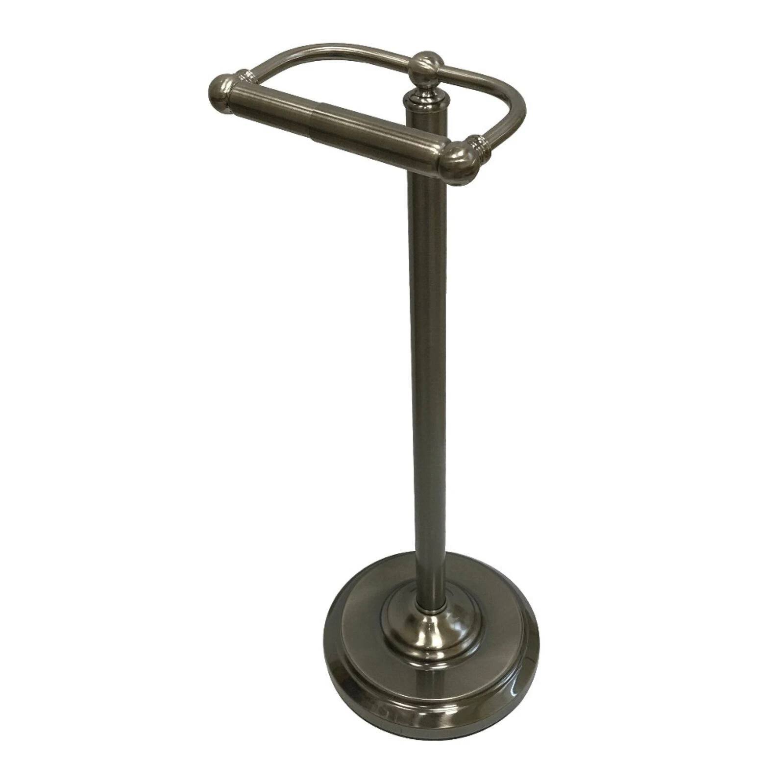 Kingston Brass CC2004 Vintage Freestanding Toilet Paper Holder Black Stainless