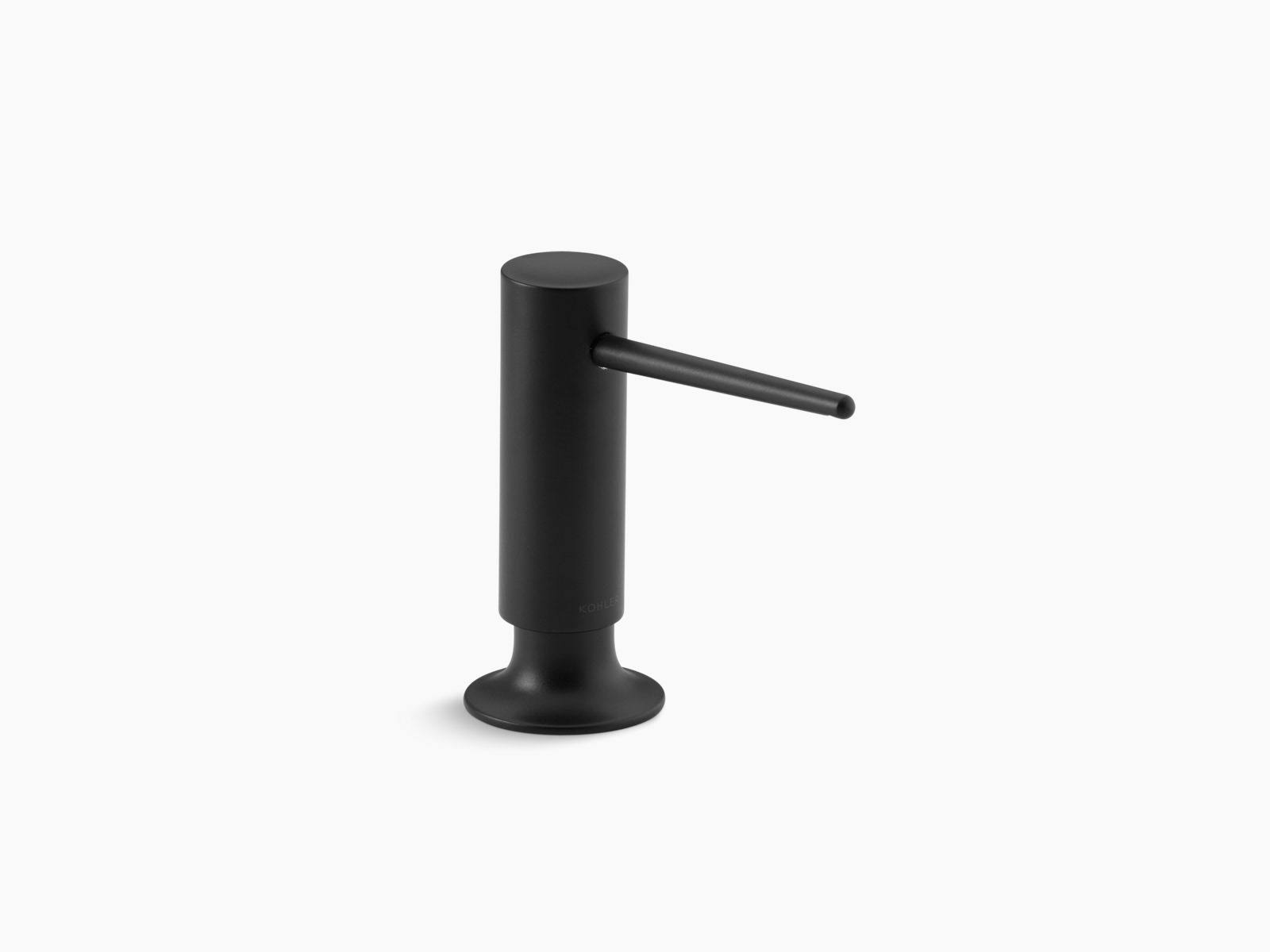 Kohler K-1995-BL Matte Black Contemporary Soap / Lotion Dispenser