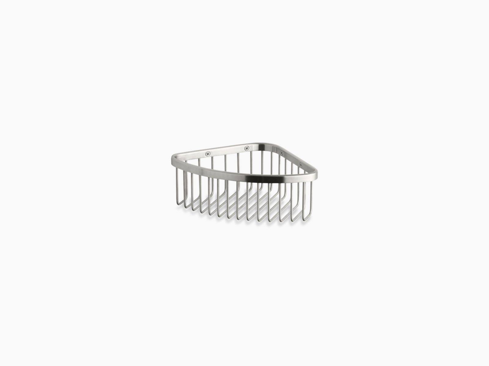KOHLER K-1896-BS Medium Shower Basket, Brushed Stainless