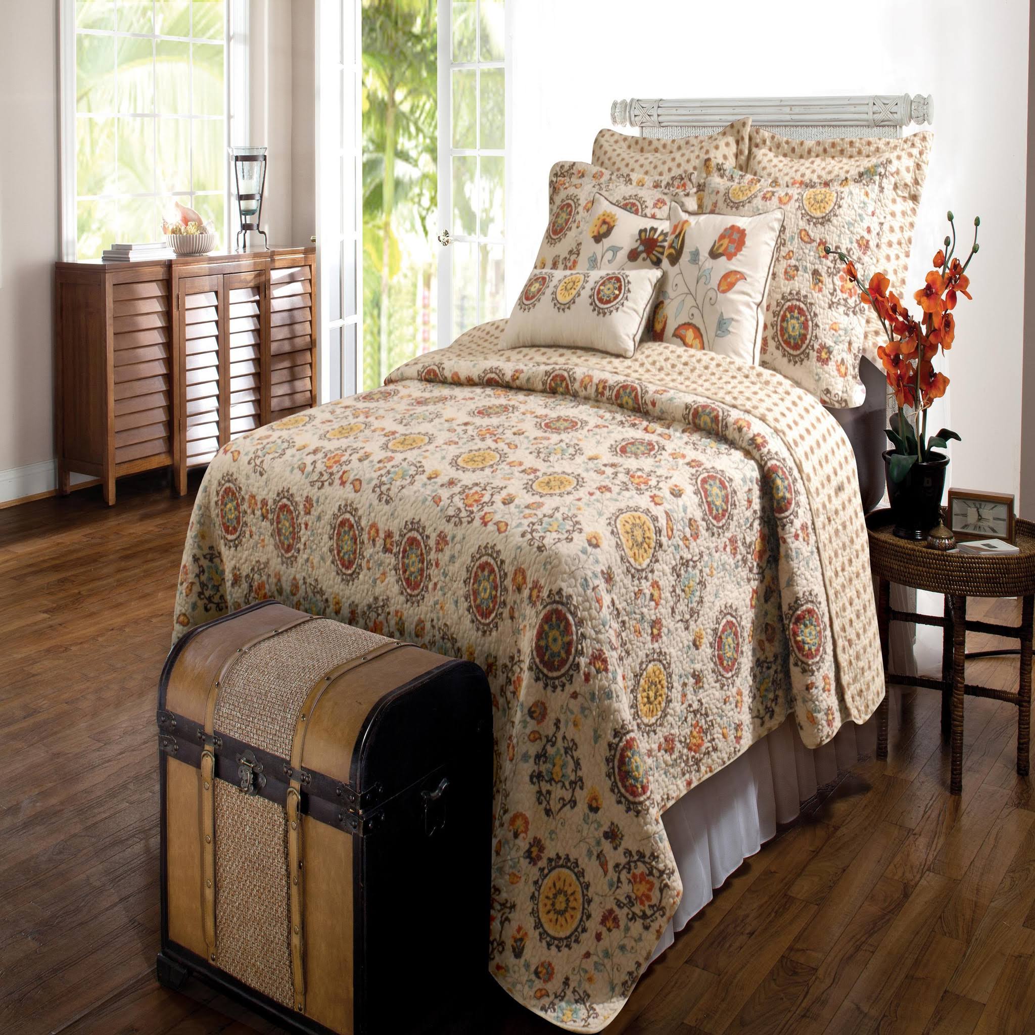 Greenland Home 5-Piece Andorra Bonus Quilt Set Full Queen