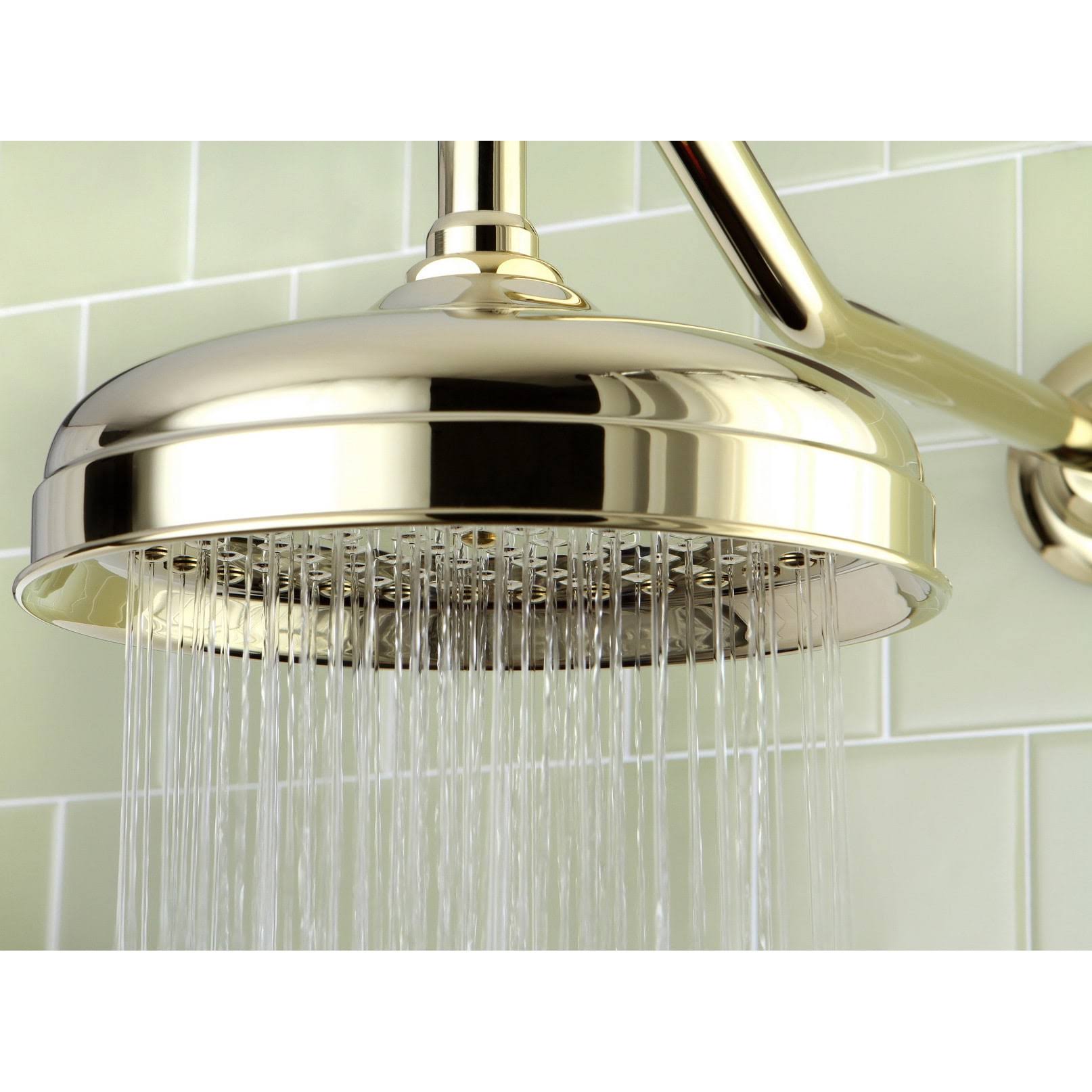 Kingston Brass Victorian Polished Brass 8-Inch Raindrop Showerhead