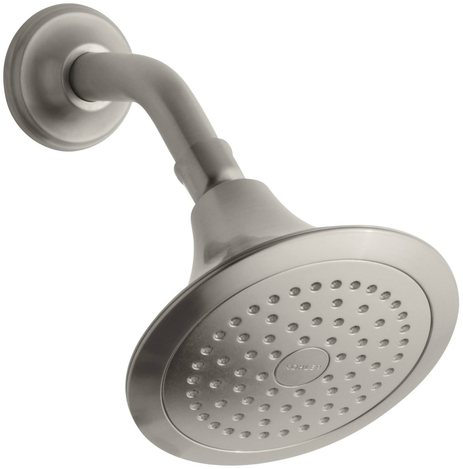 Kohler K-10282-AK-BN Forte Single-Function Katalyst Showerhead Vibrant Brushed Nickel