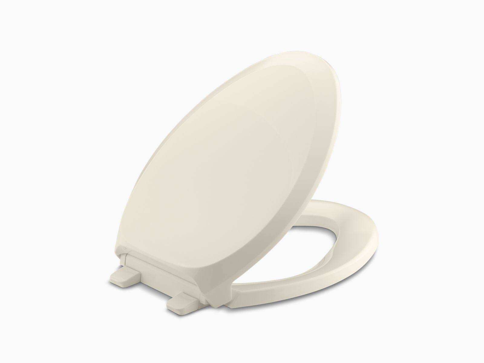 Kohler K-4713-47 Almond French Curve Quiet Close Elongated Toilet Seat